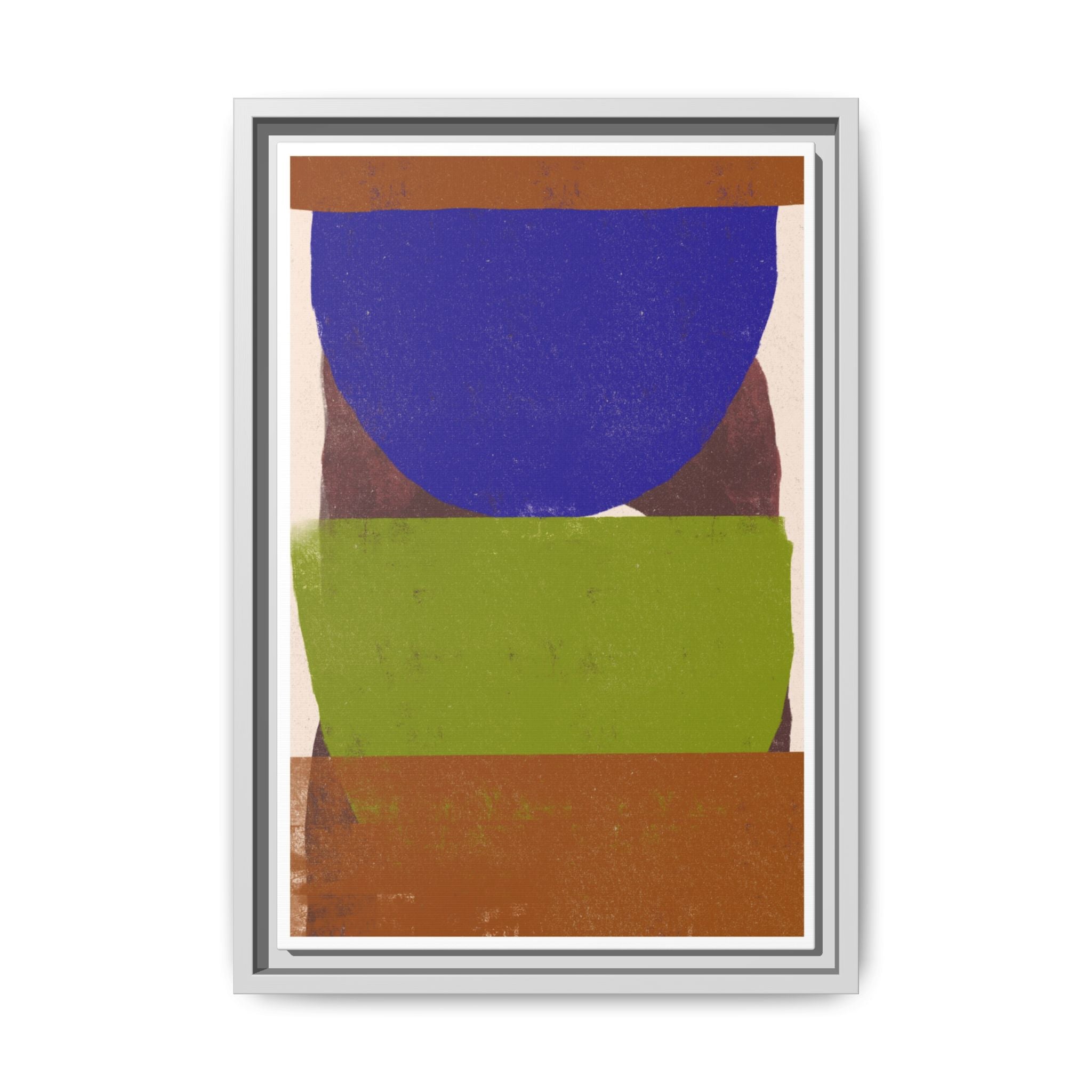 Cobalt Meadow Horizon - Framed