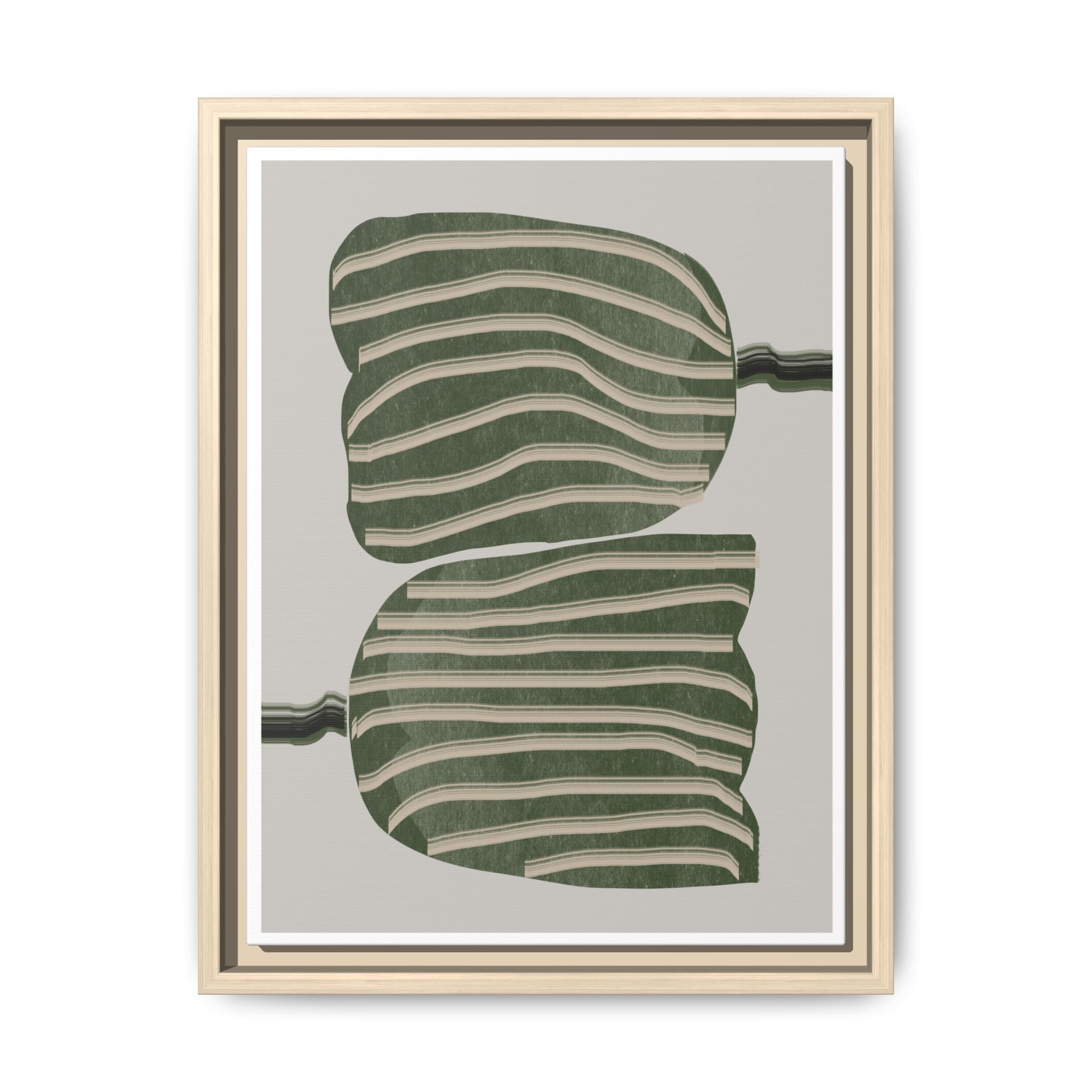 Verdant Echo Layers - Framed