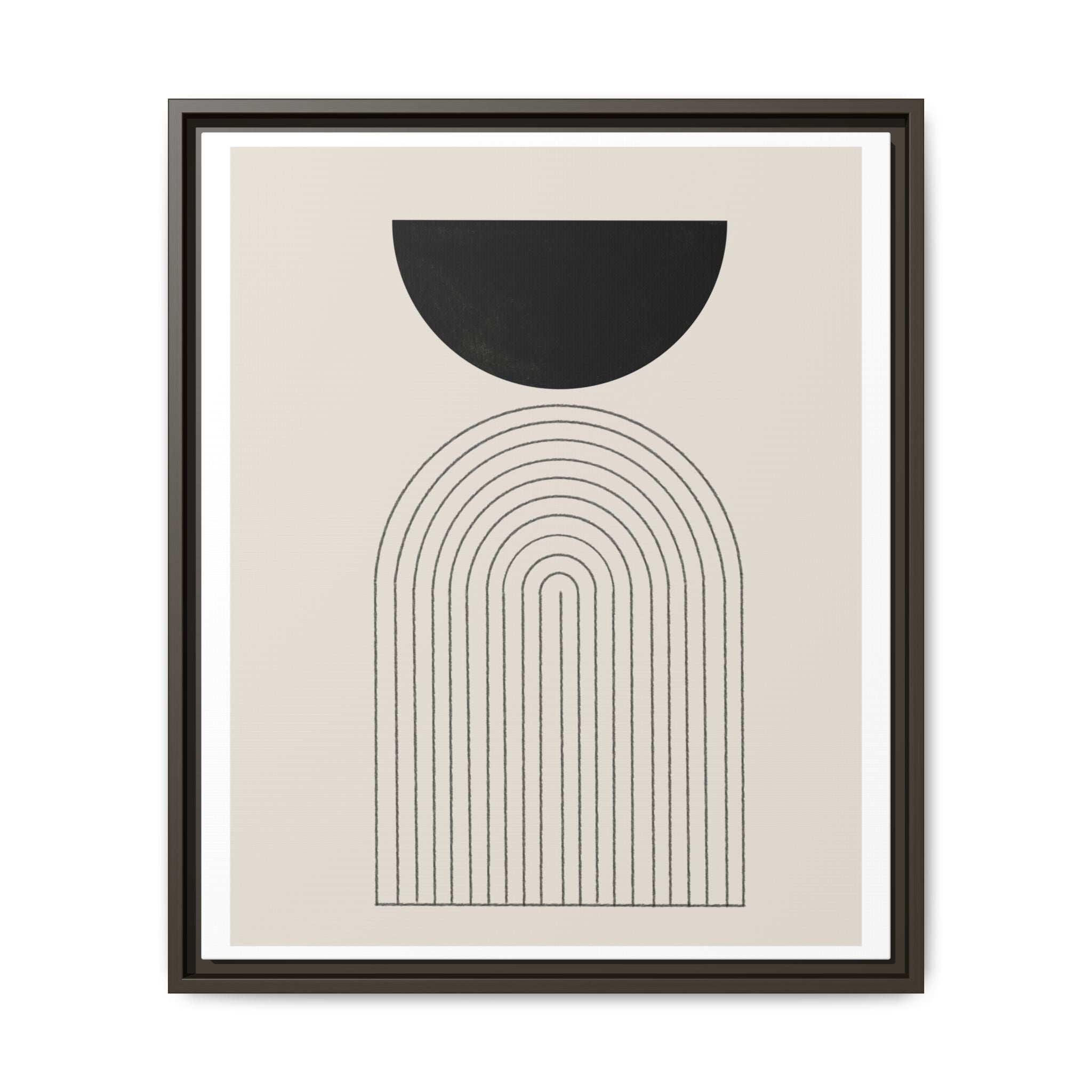 Midnight Portal Lines - Framed