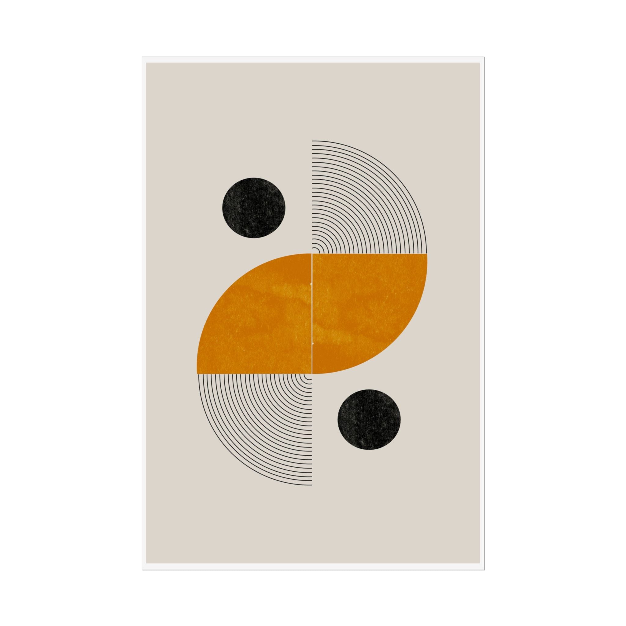 Amber Orbit Balance - Poster