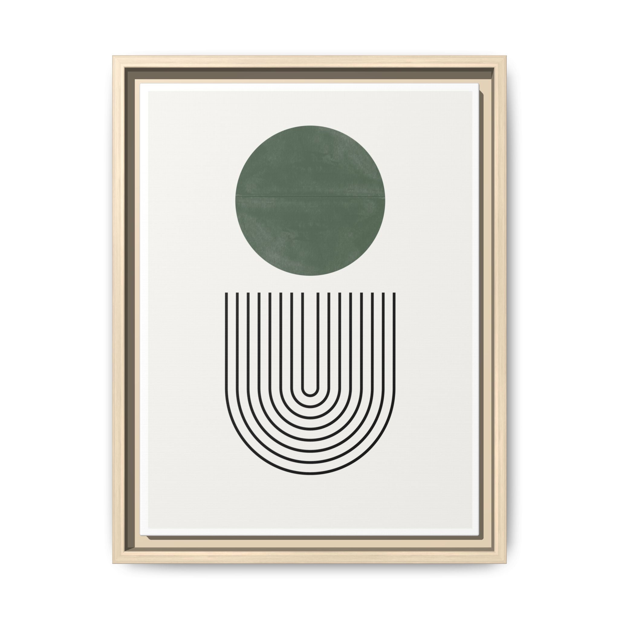 Emerald Orbit Pathways - Framed