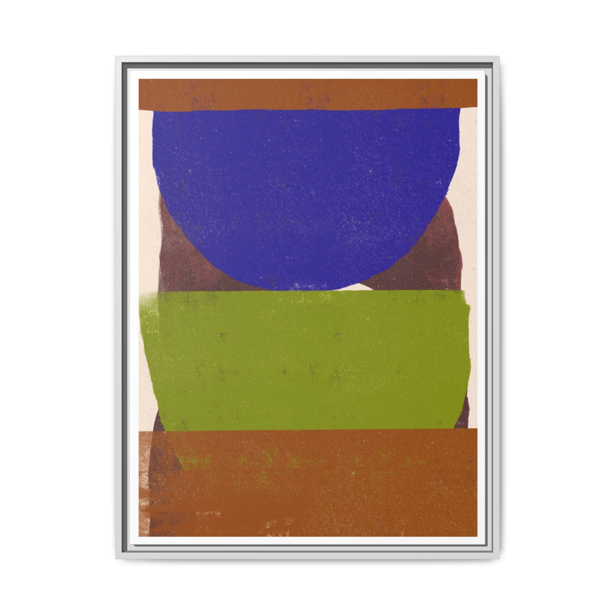 Cobalt Meadow Horizon - Framed
