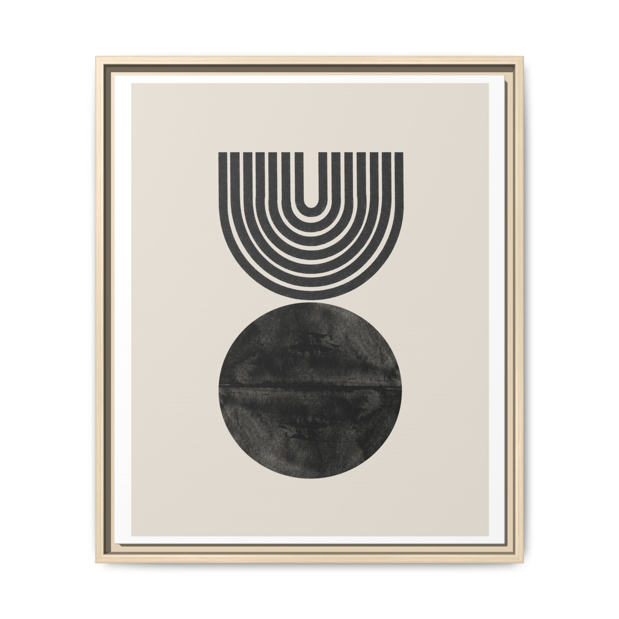 Obsidian Echo Arches - Framed