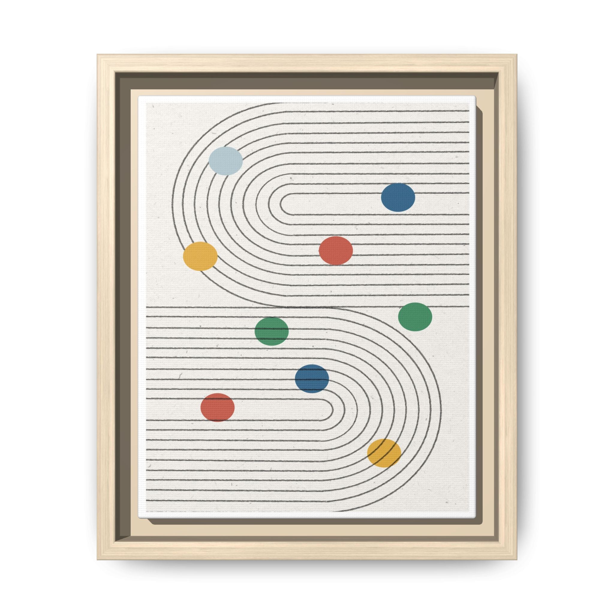 Retro Orbit Pathways - Framed