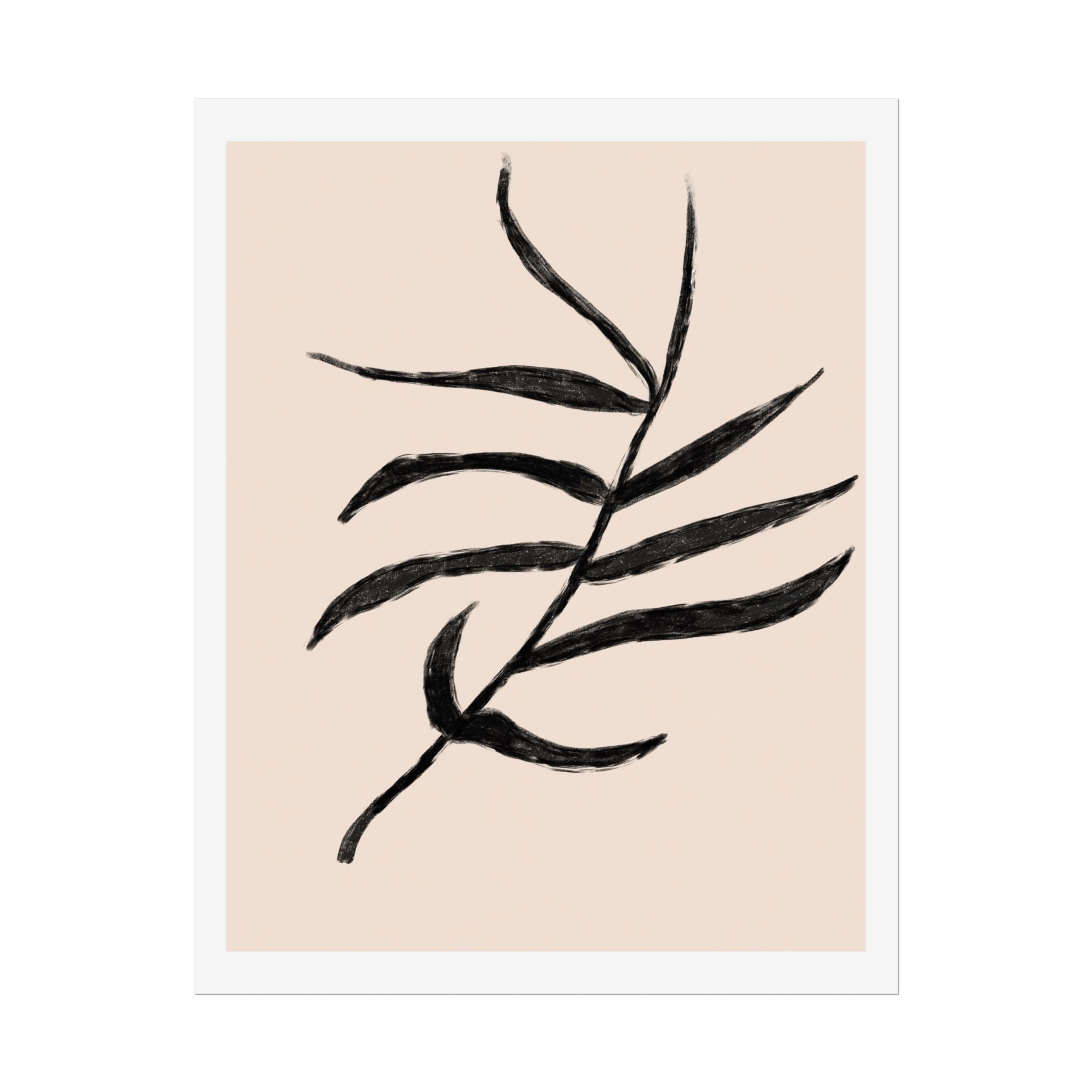 Ebony Frond Drift - Poster