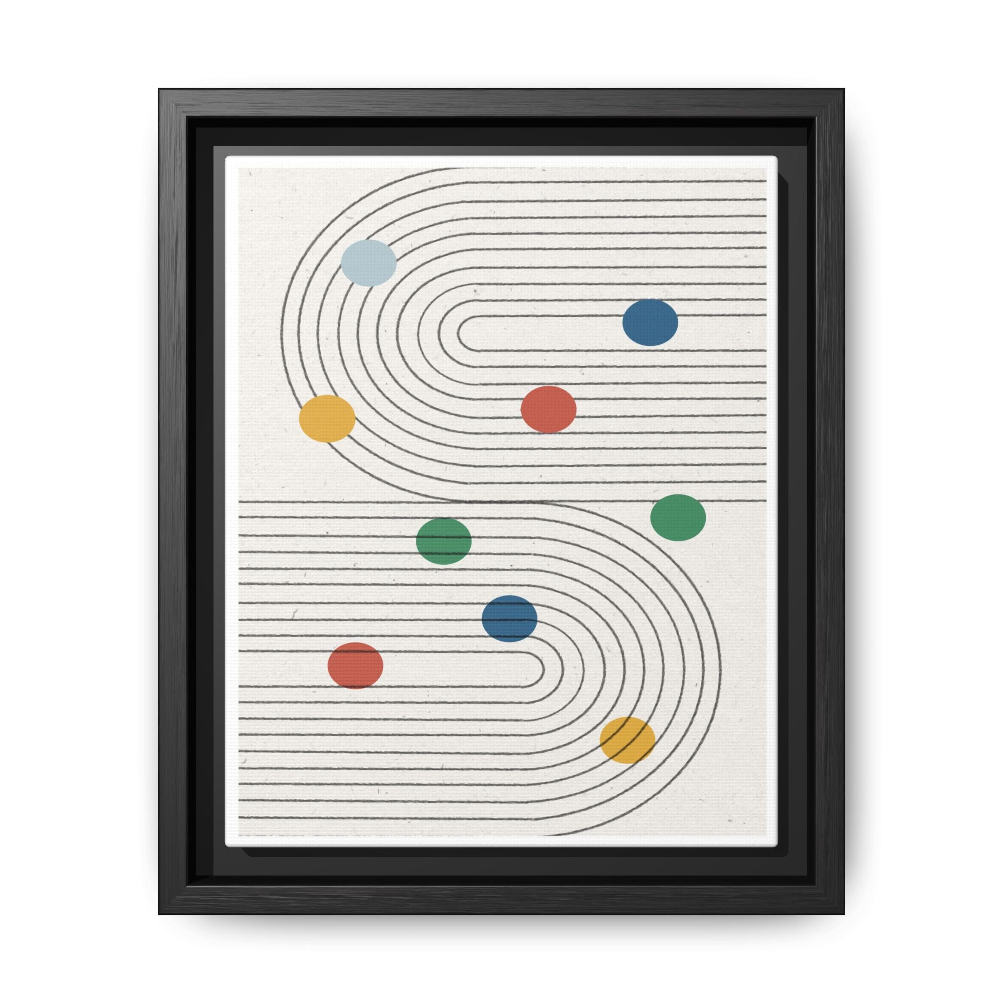Retro Orbit Pathways - Framed