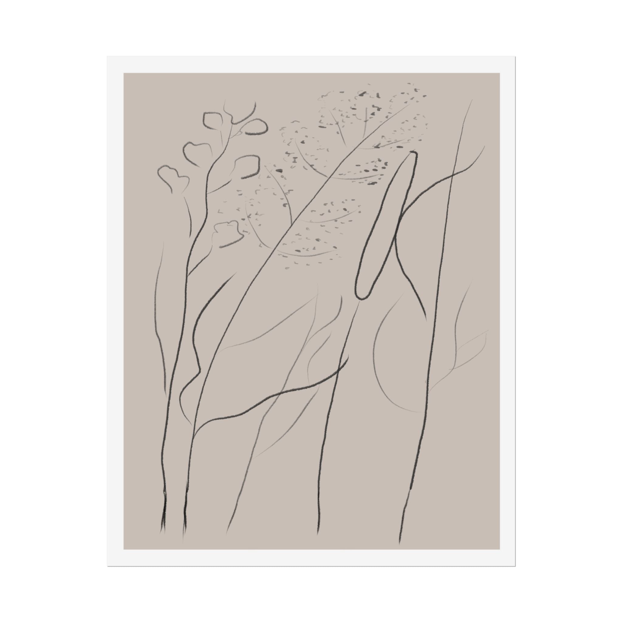 Quiet Woodland Traces - Poster