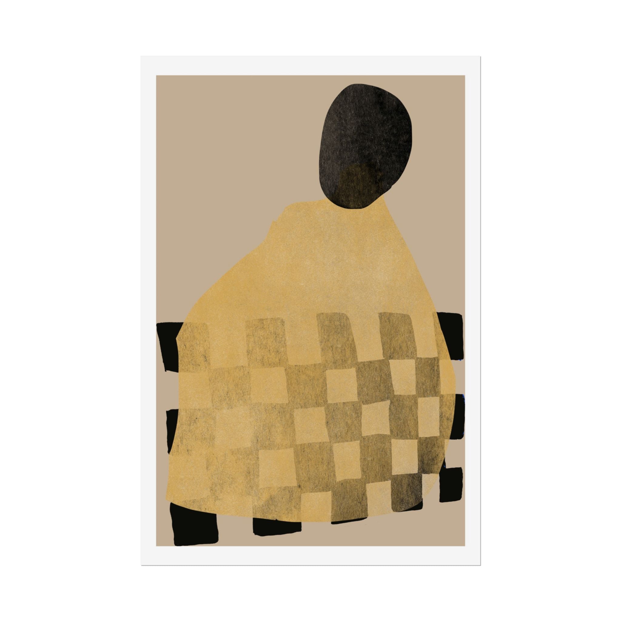 Golden Hearth Pattern Drift - Poster