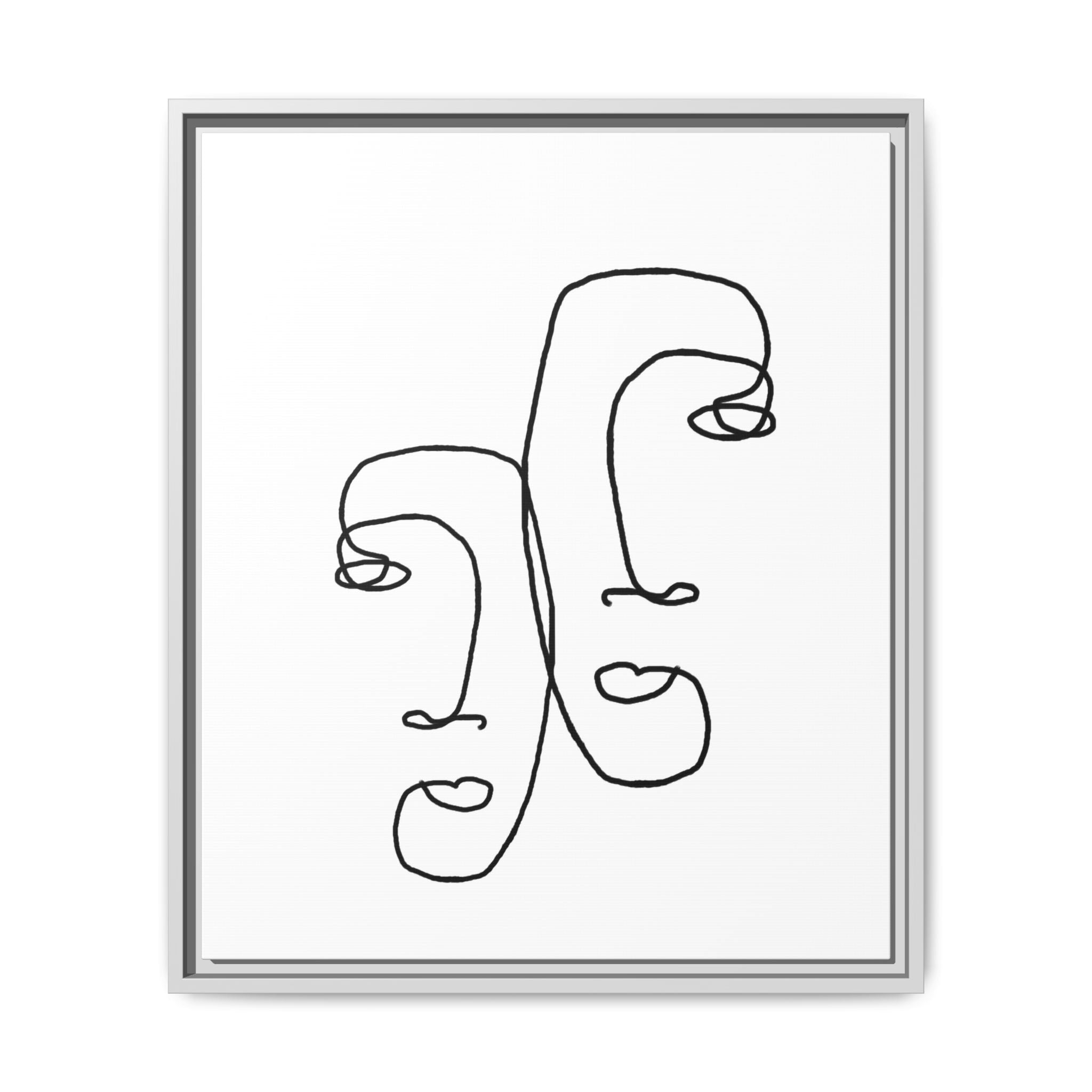 Silent Dual Reflections - Framed