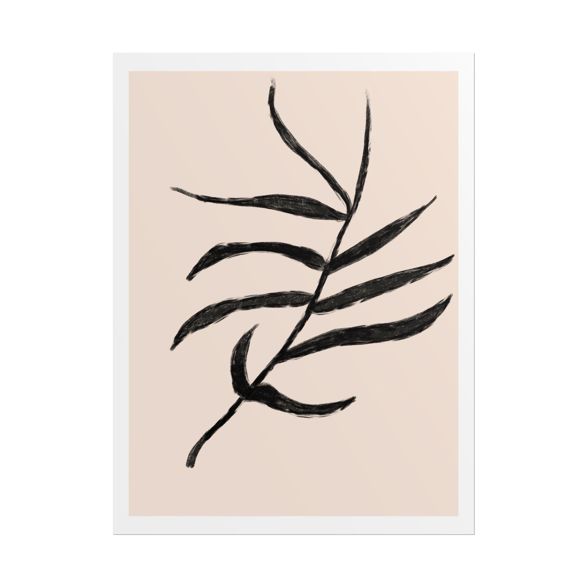 Ebony Frond Drift - Poster