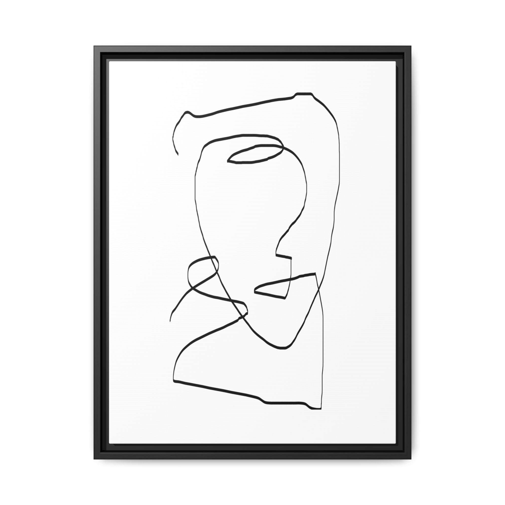 Silent Contour Reverie - Framed
