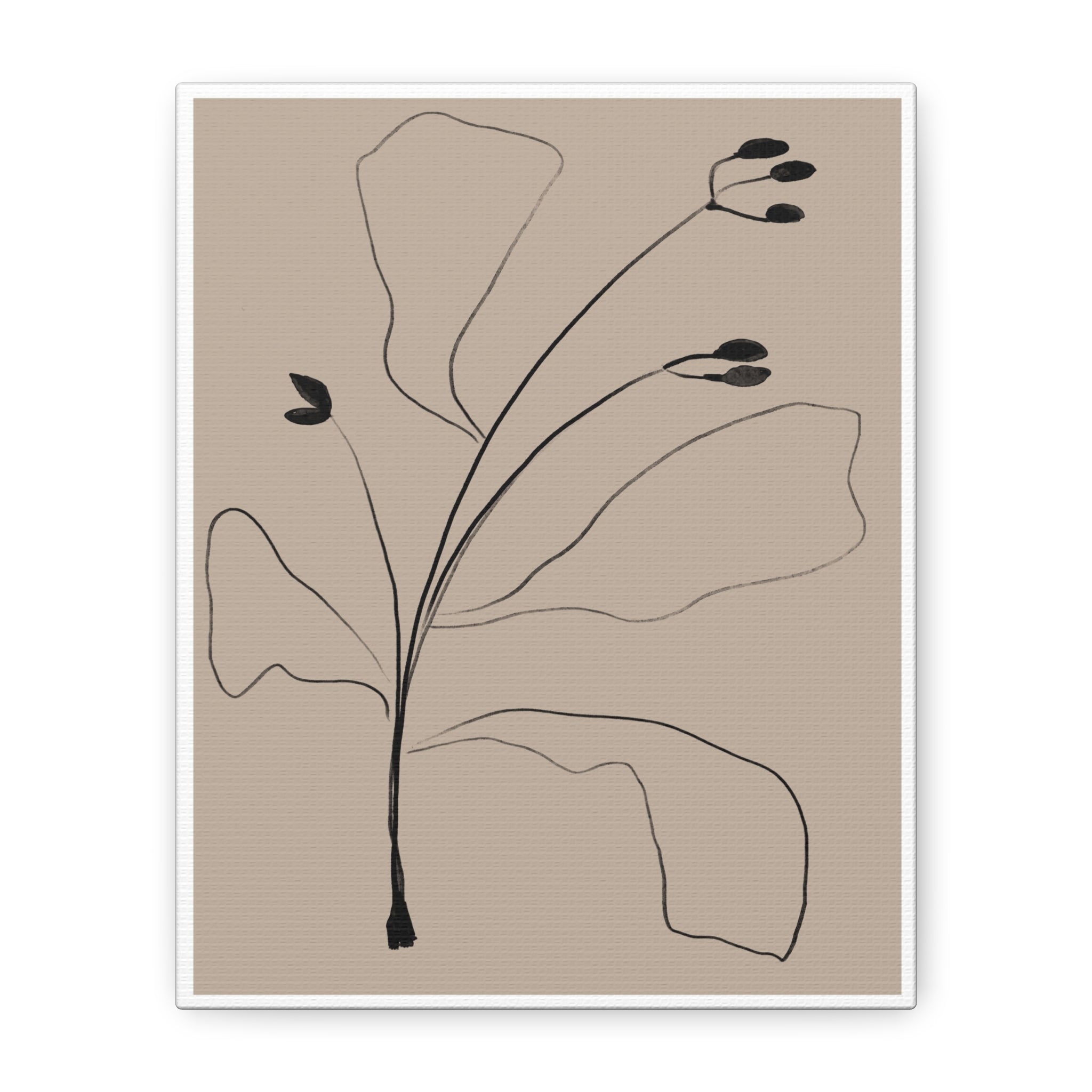 Quiet Botanical Gesture - Canvas