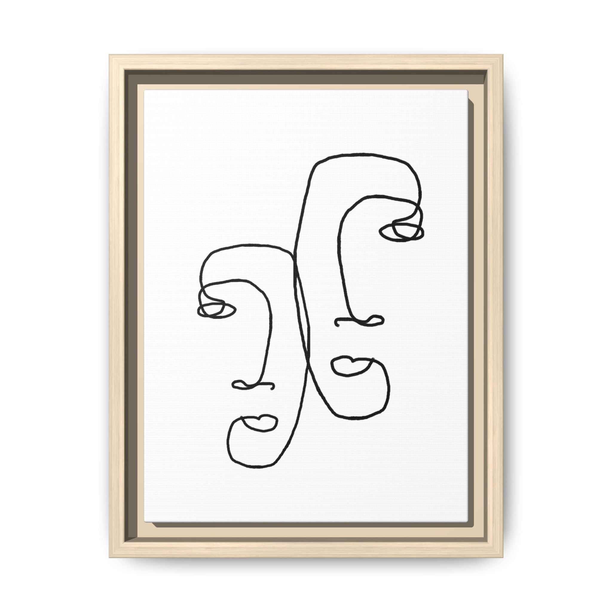 Silent Dual Reflections - Framed