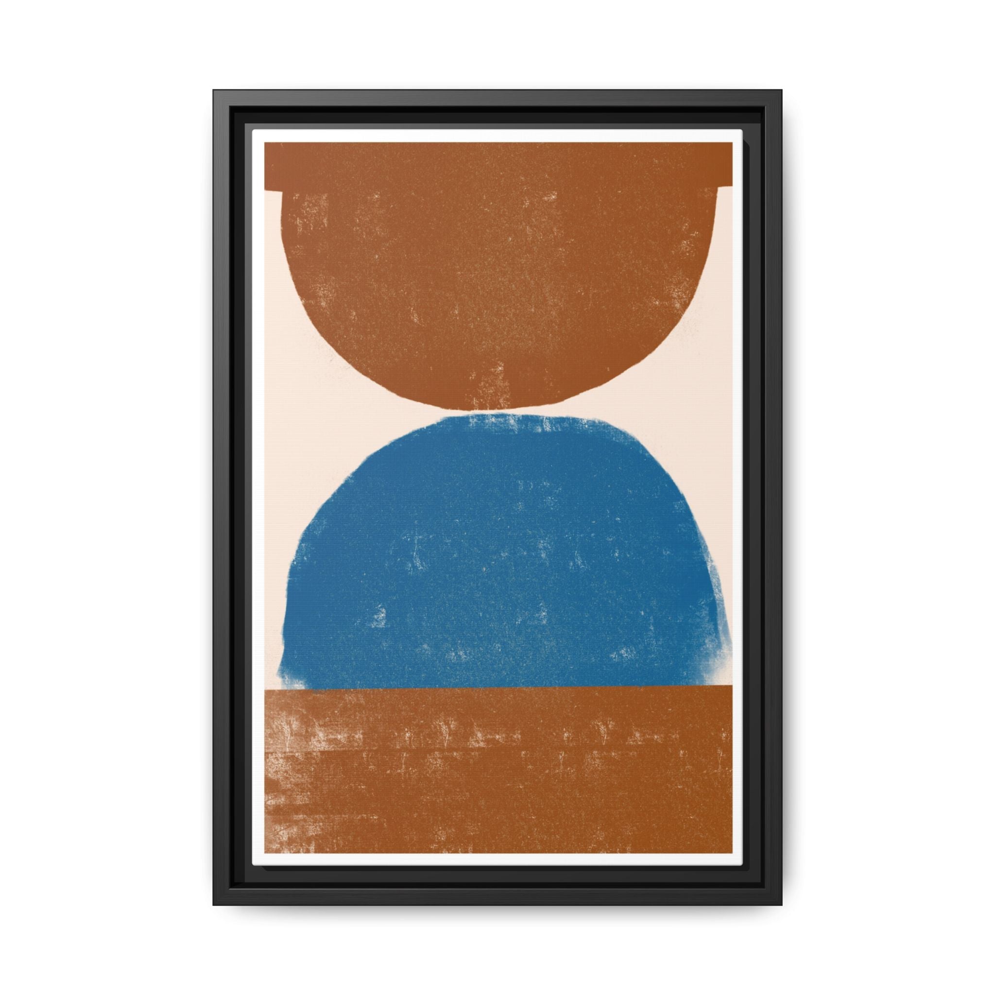 Cobalt Ember Equilibrium - Framed