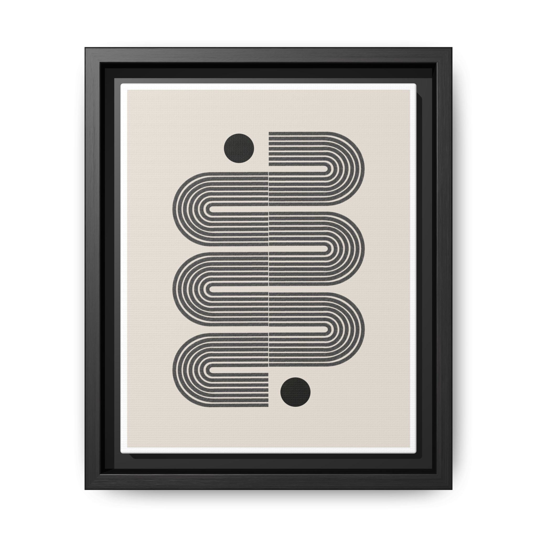 Midnight Circuit Flow - Framed