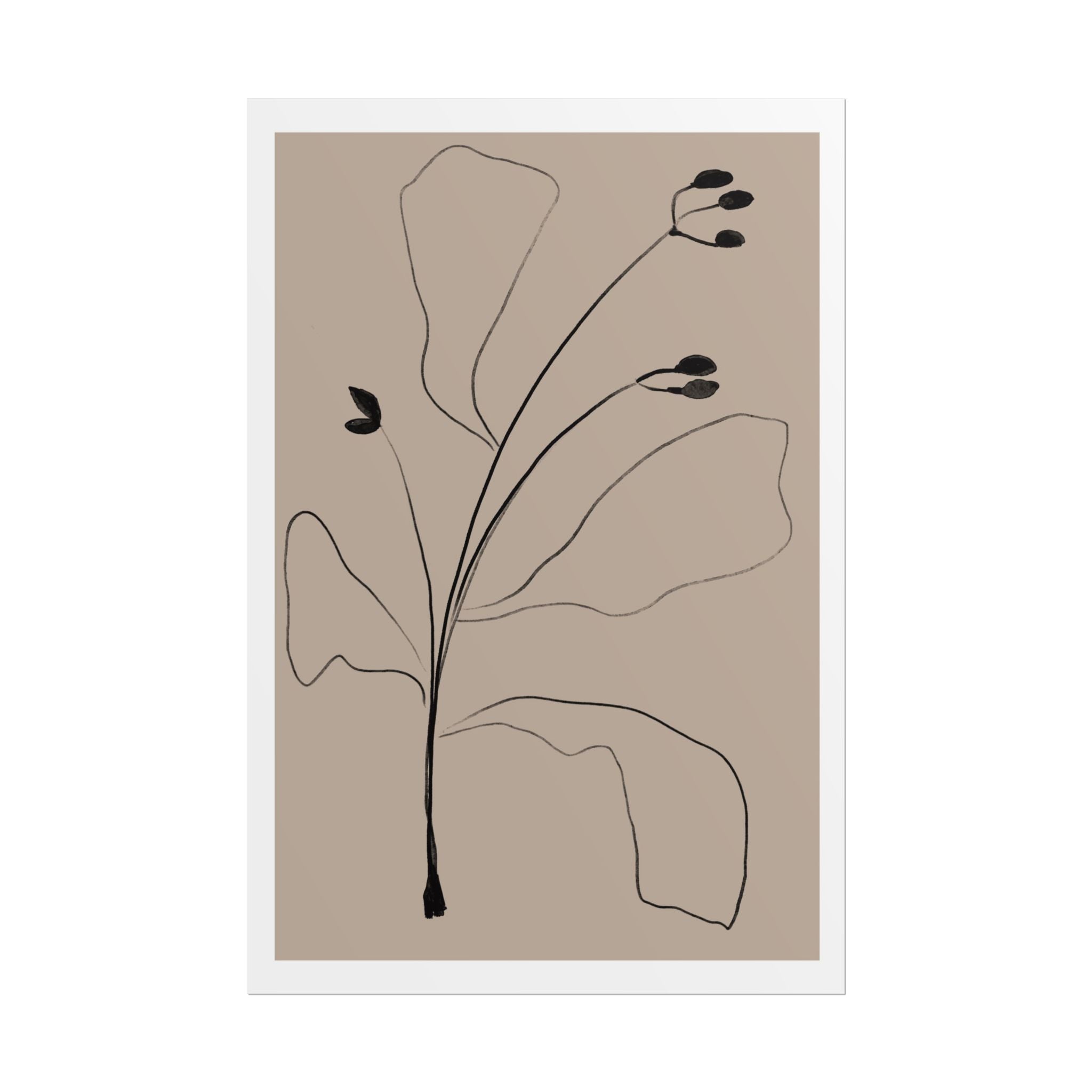 Quiet Botanical Gesture - Poster