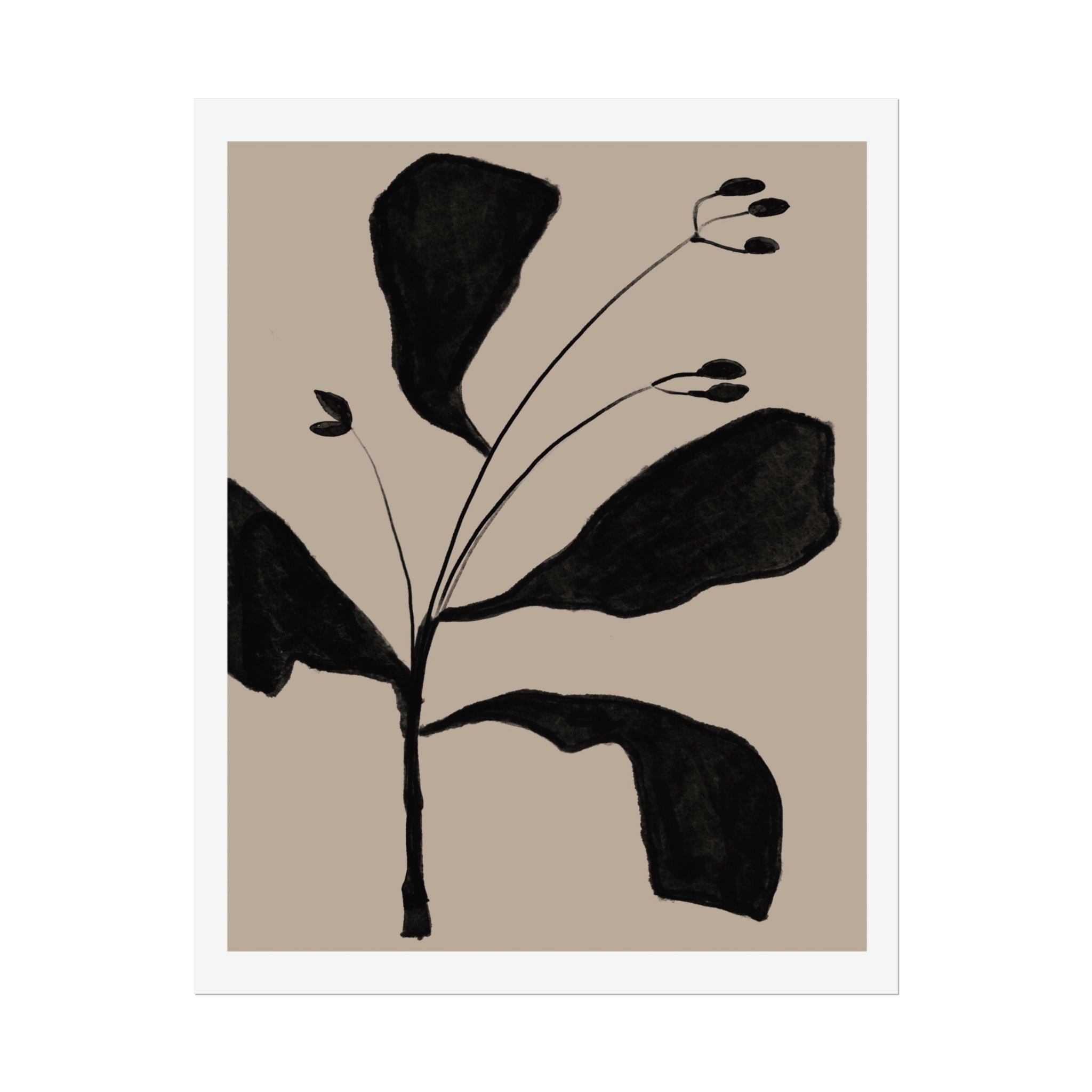 Noir Botanical Silence - Poster