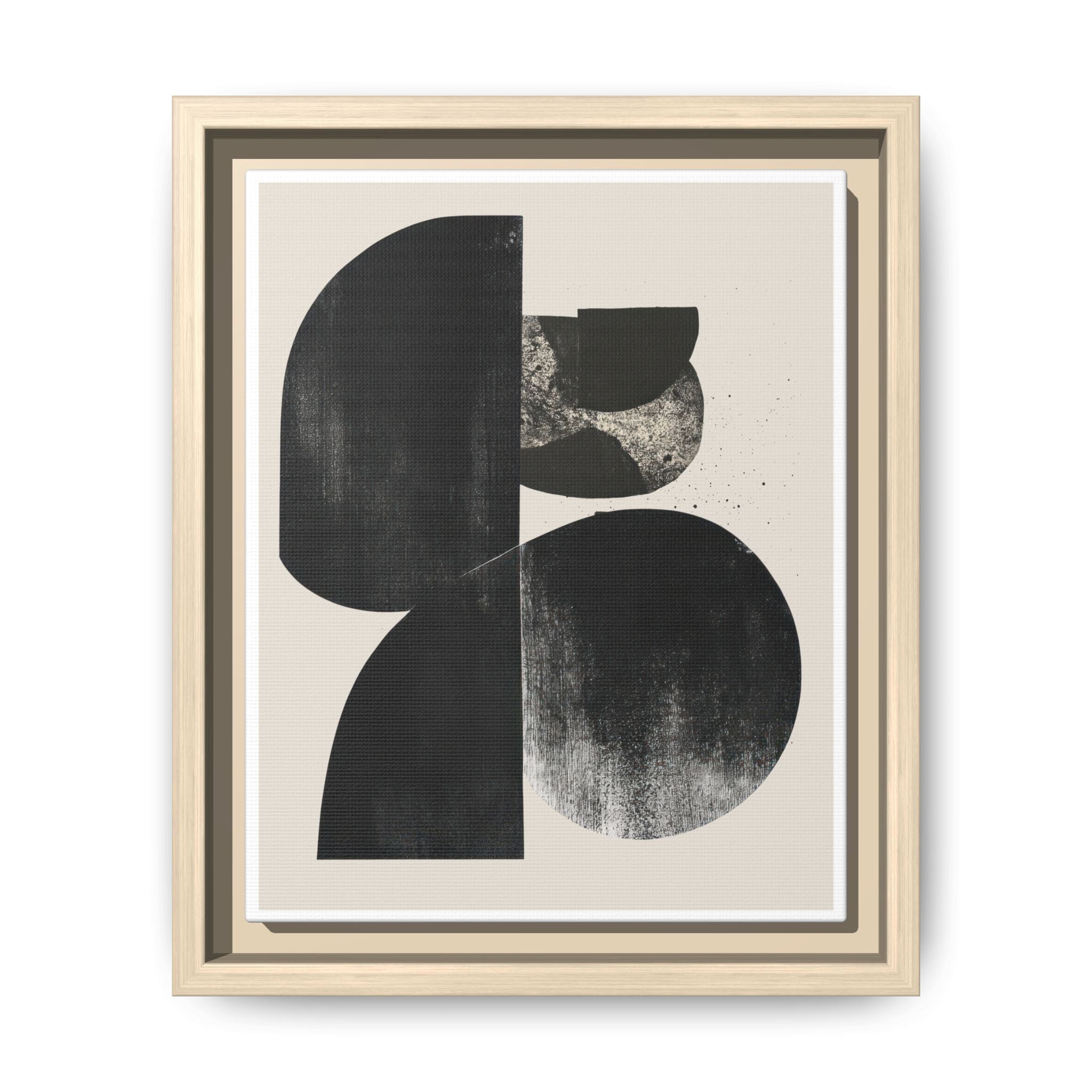 Obsidian Drift Composition - Framed