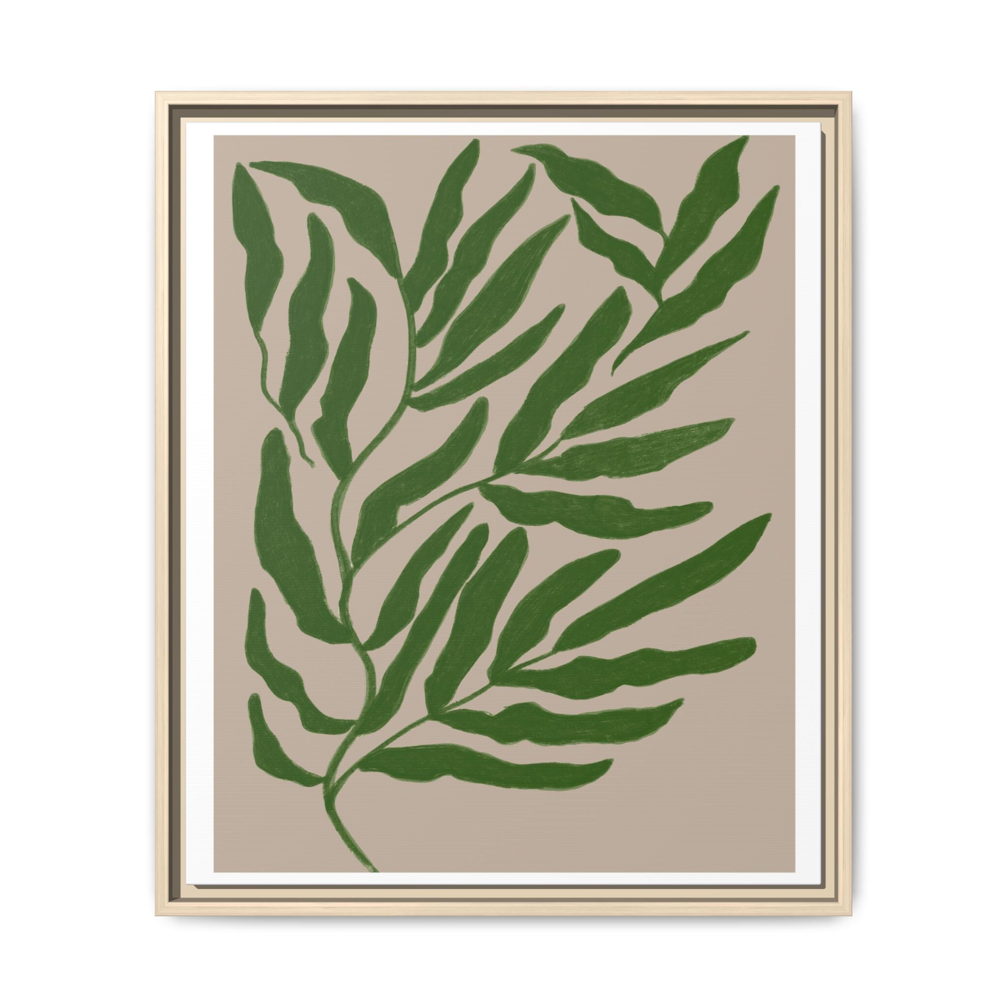 Emerald Canopy Drift - Framed