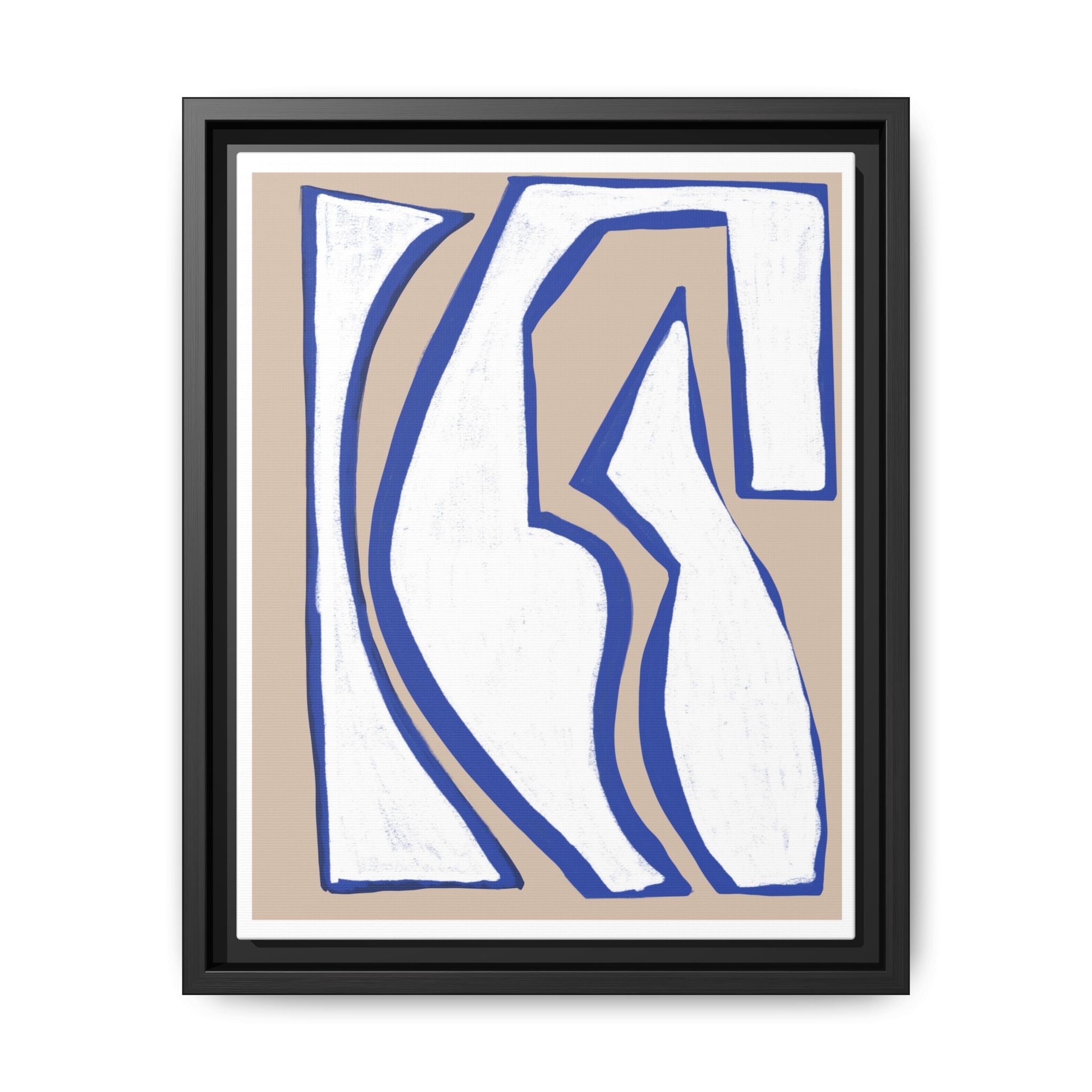Cobalt Form Continuum - Framed