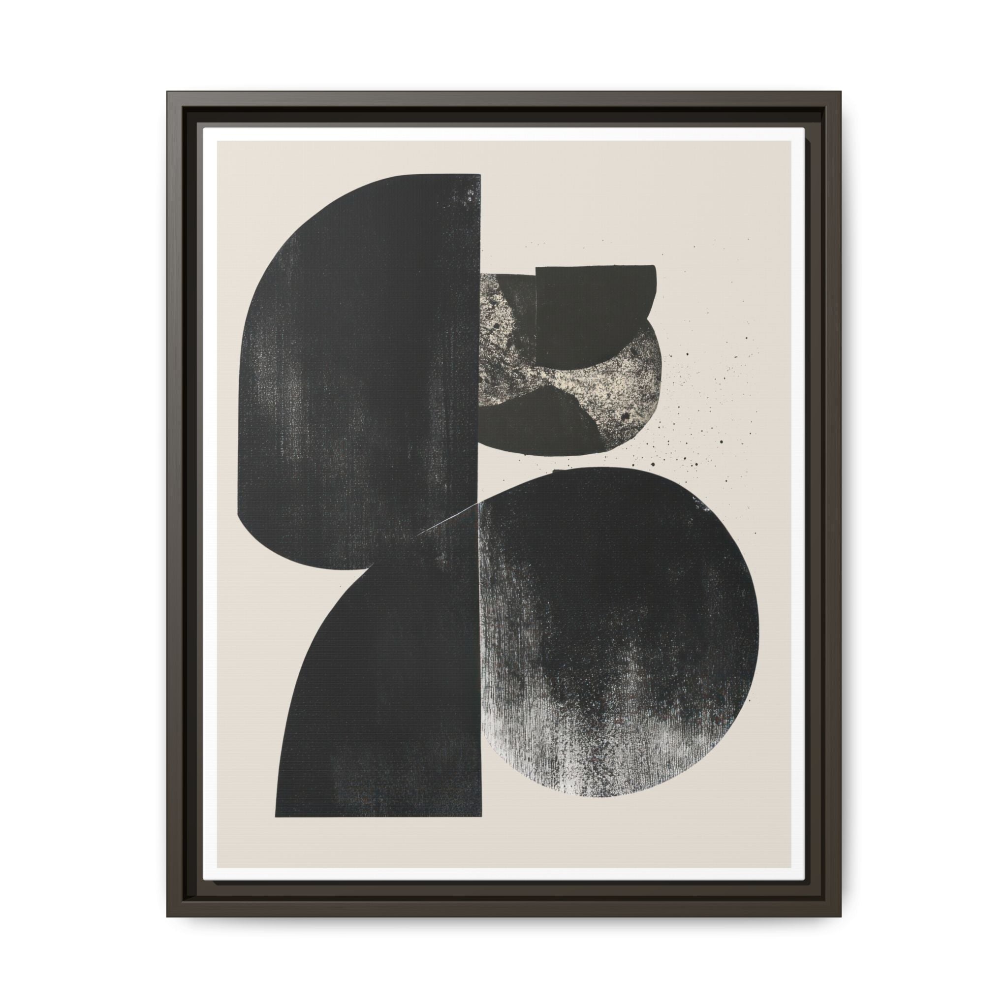 Obsidian Drift Composition - Framed