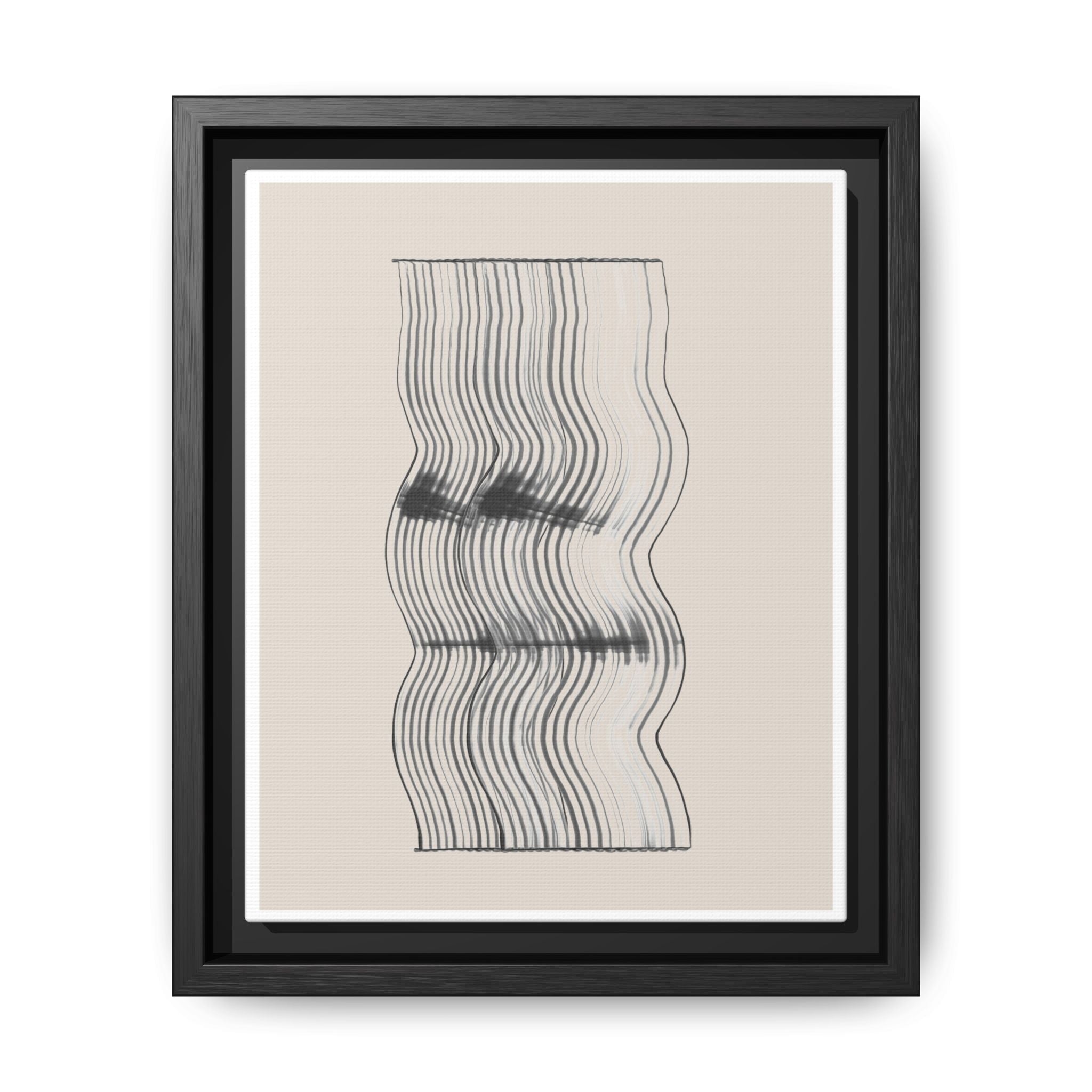 Velvet Ripple Linework Flow - Framed