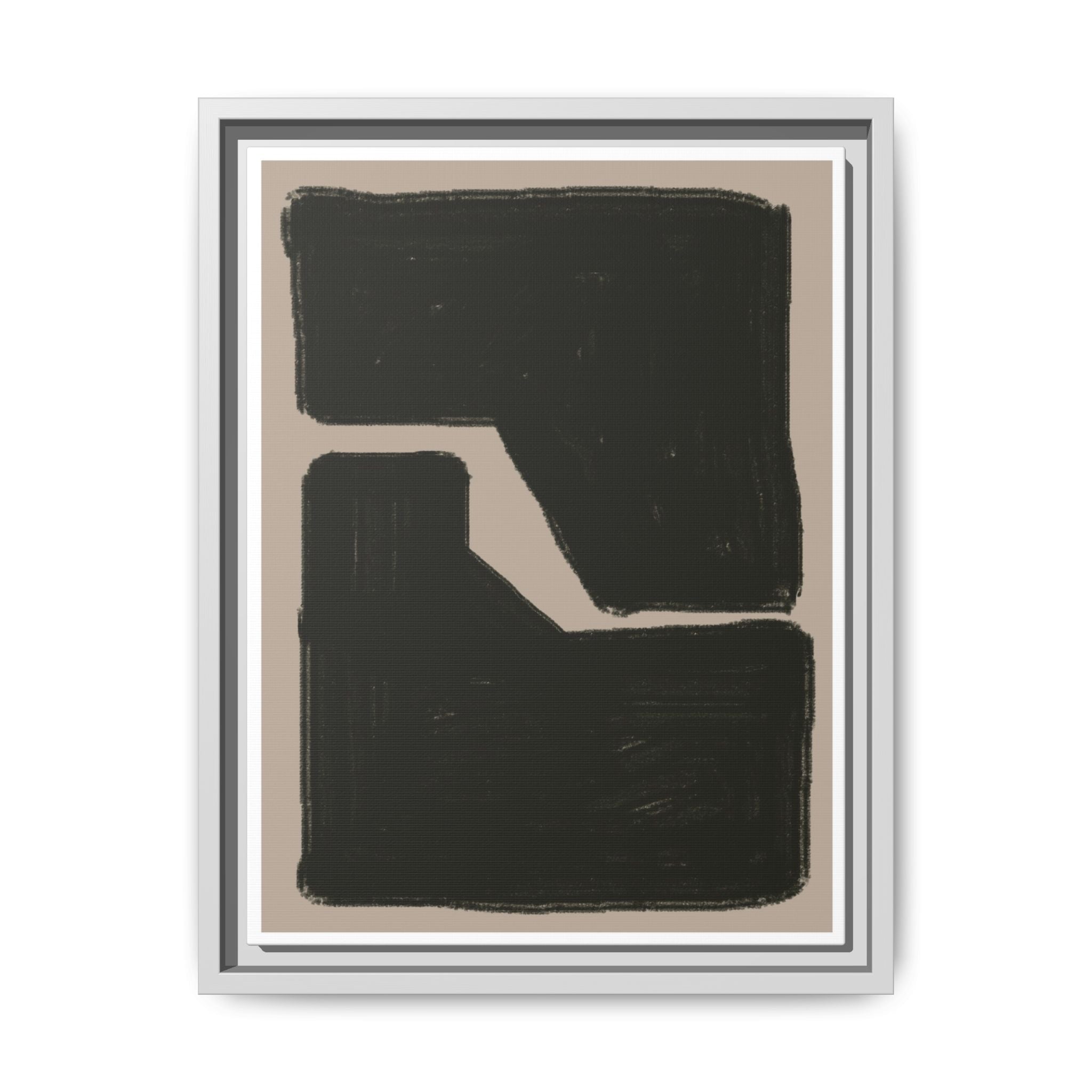Midnight Geometry Passage - Framed