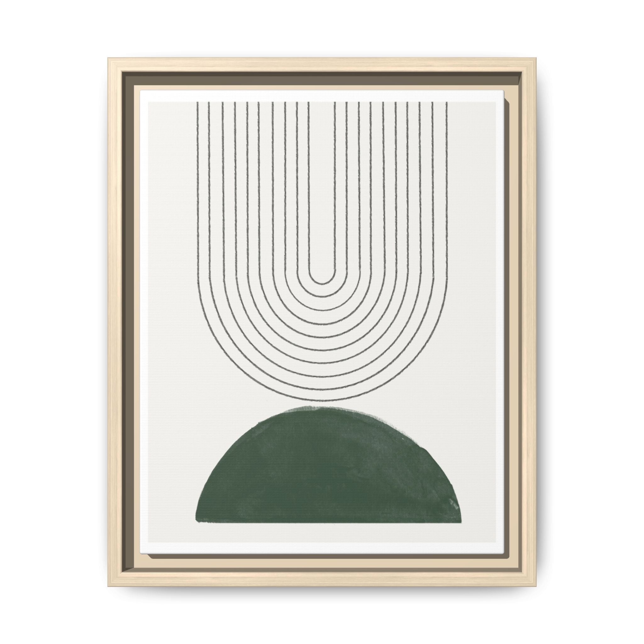 Emerald Echo Pathways - Framed