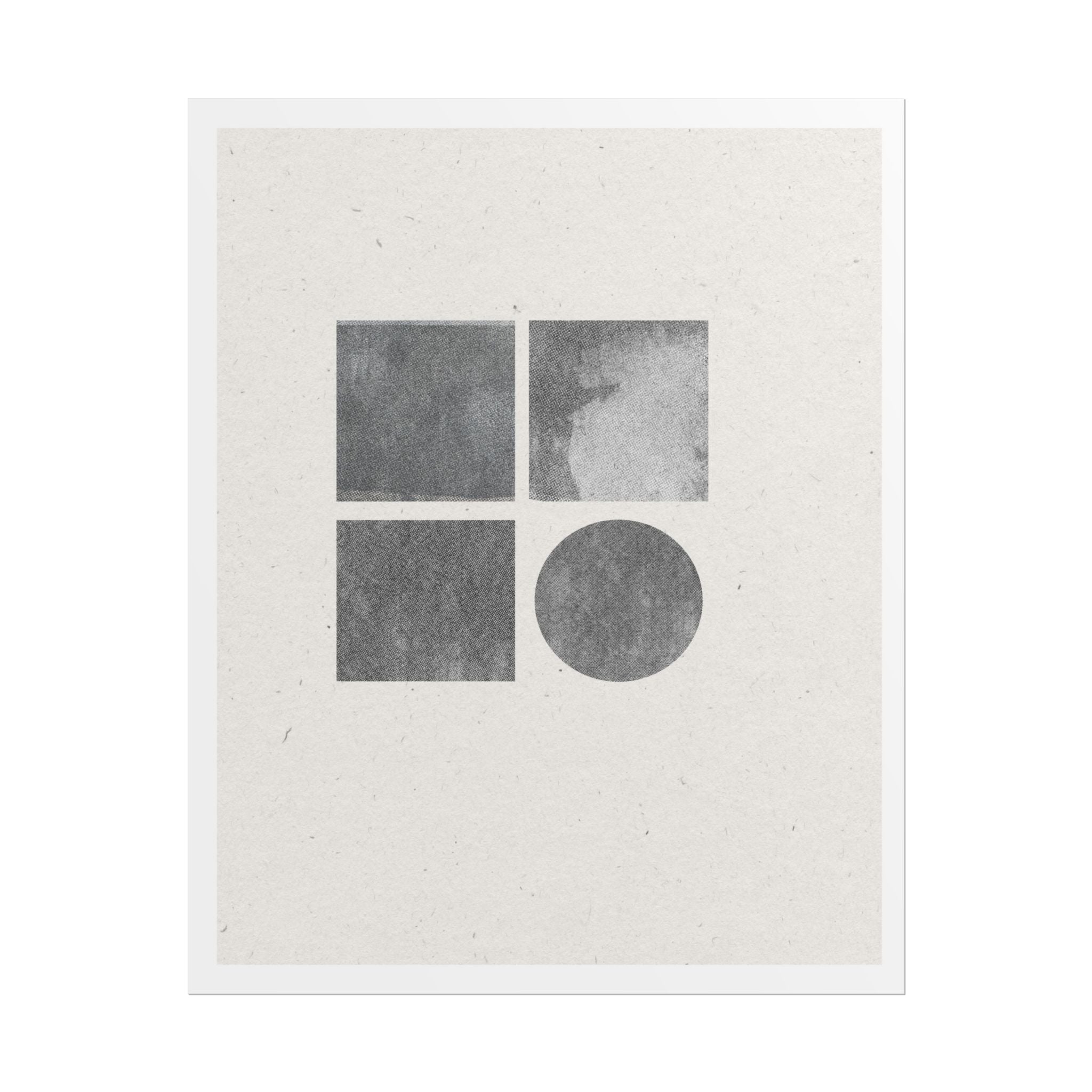 Muted Geometry Quartet - Poster