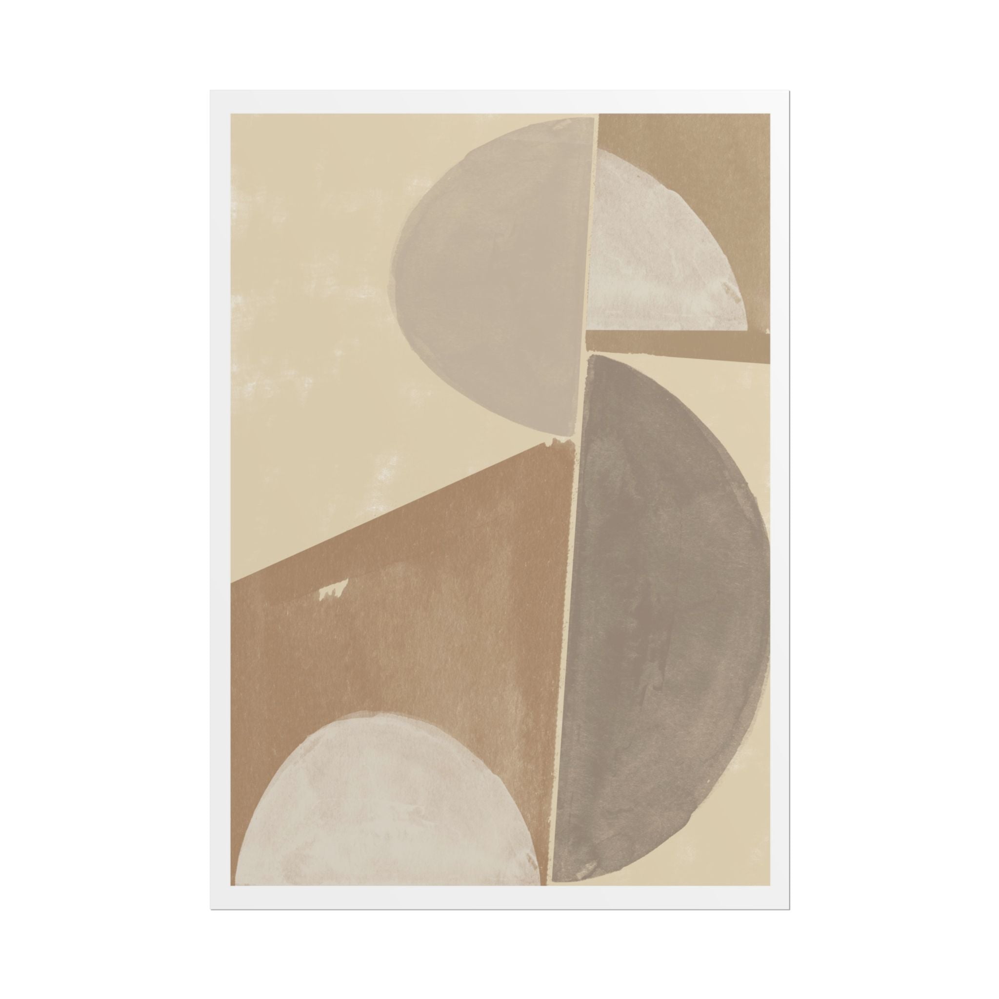 Desert Moon Geometry Echo - Poster