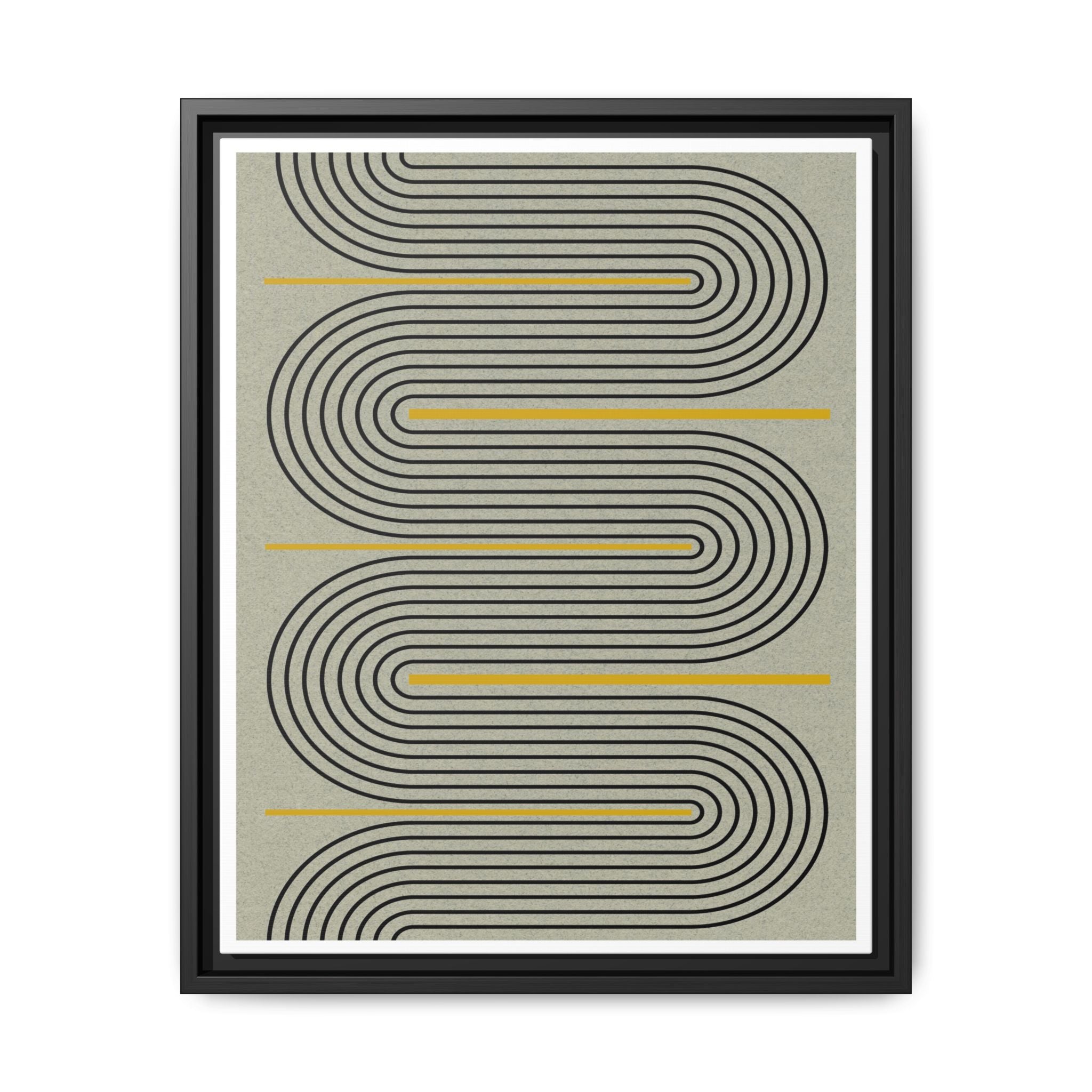 Golden Current Geometry - Framed