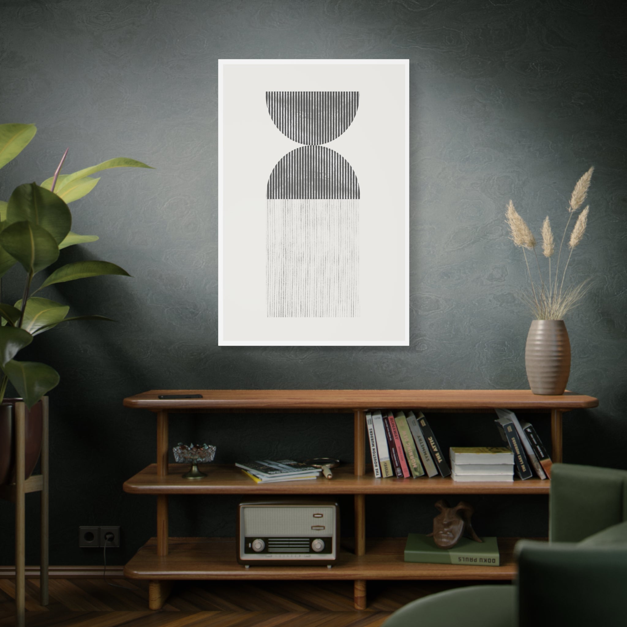 Monochrome Drift Balance - Canvas