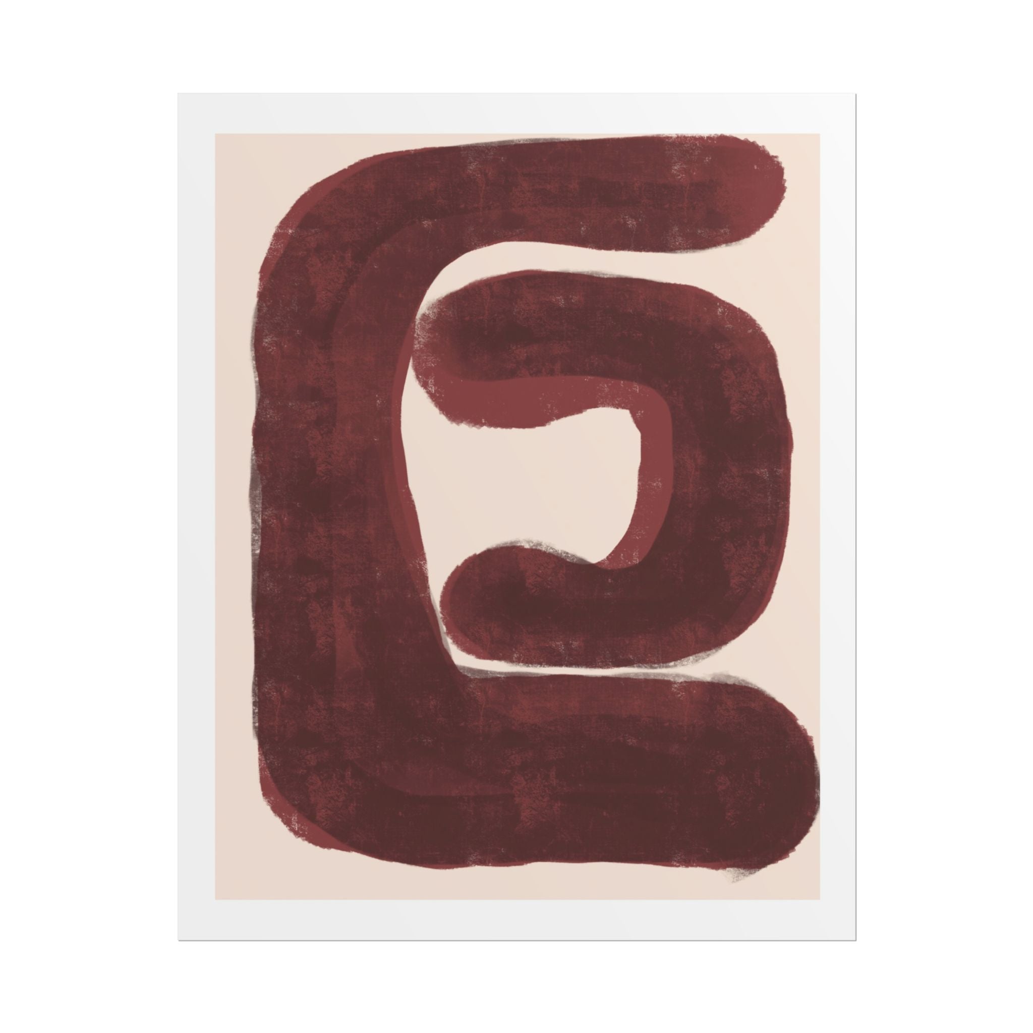 Burgundy Echo Form - Poster