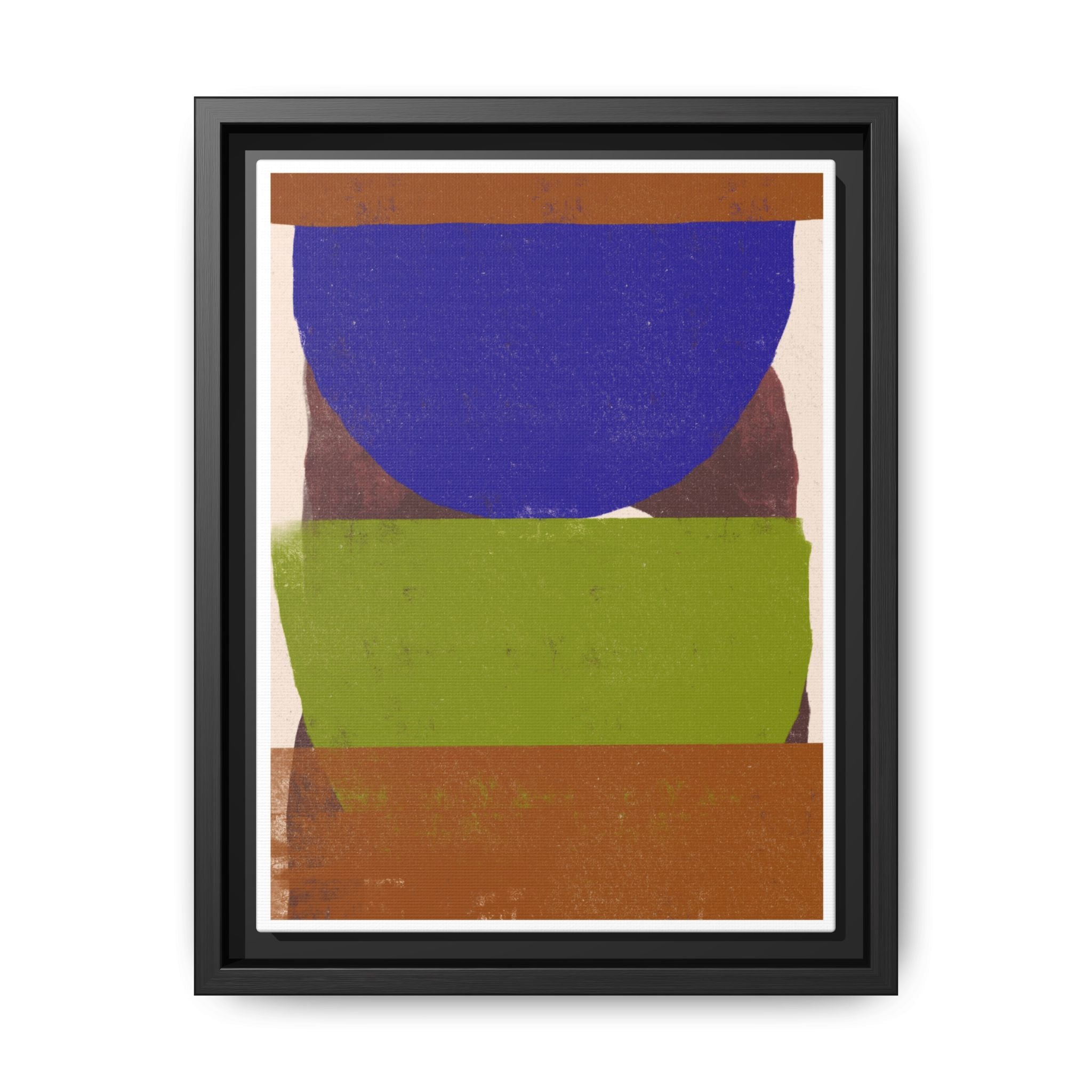 Cobalt Meadow Horizon - Framed