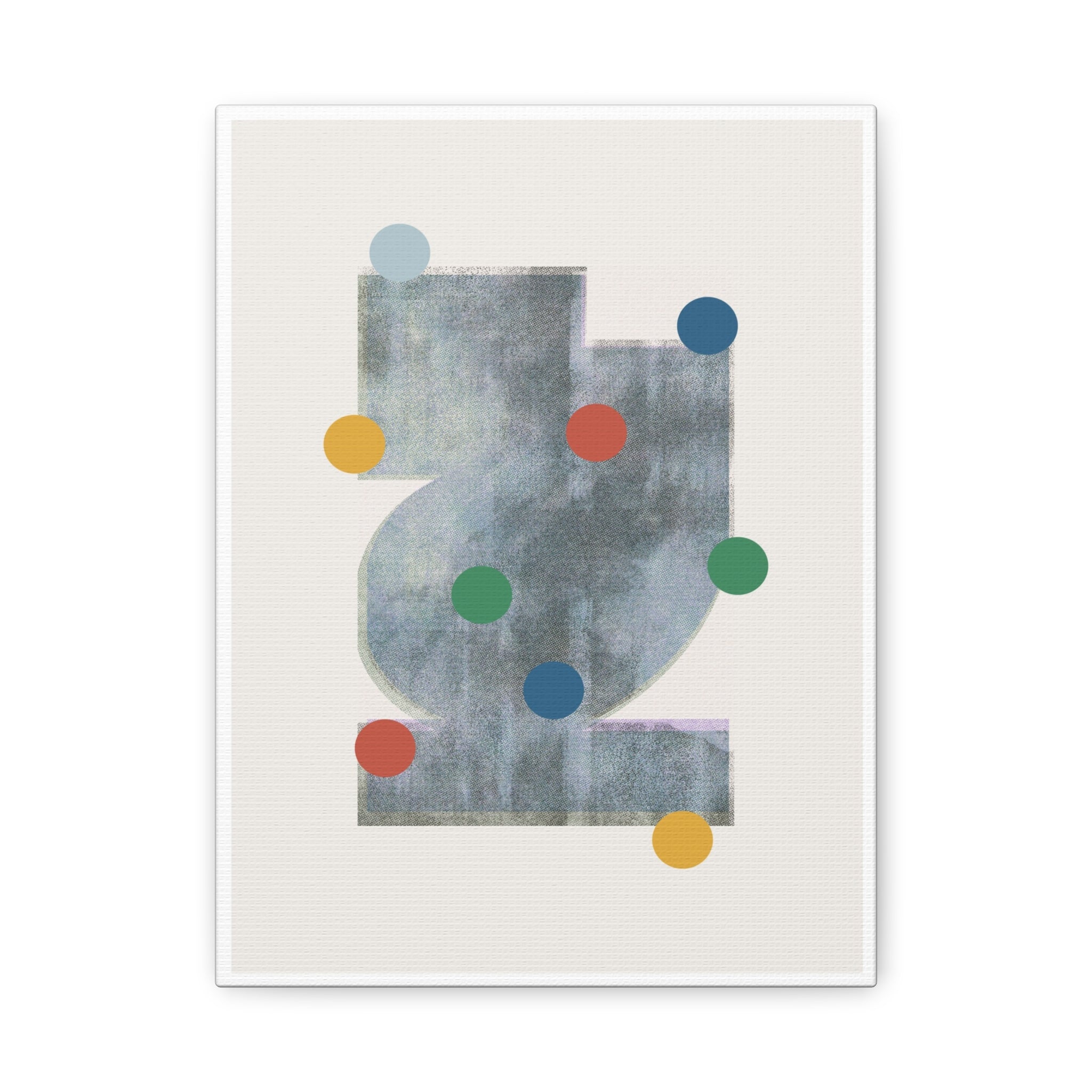 Muted Geometry Reverie - Canvas