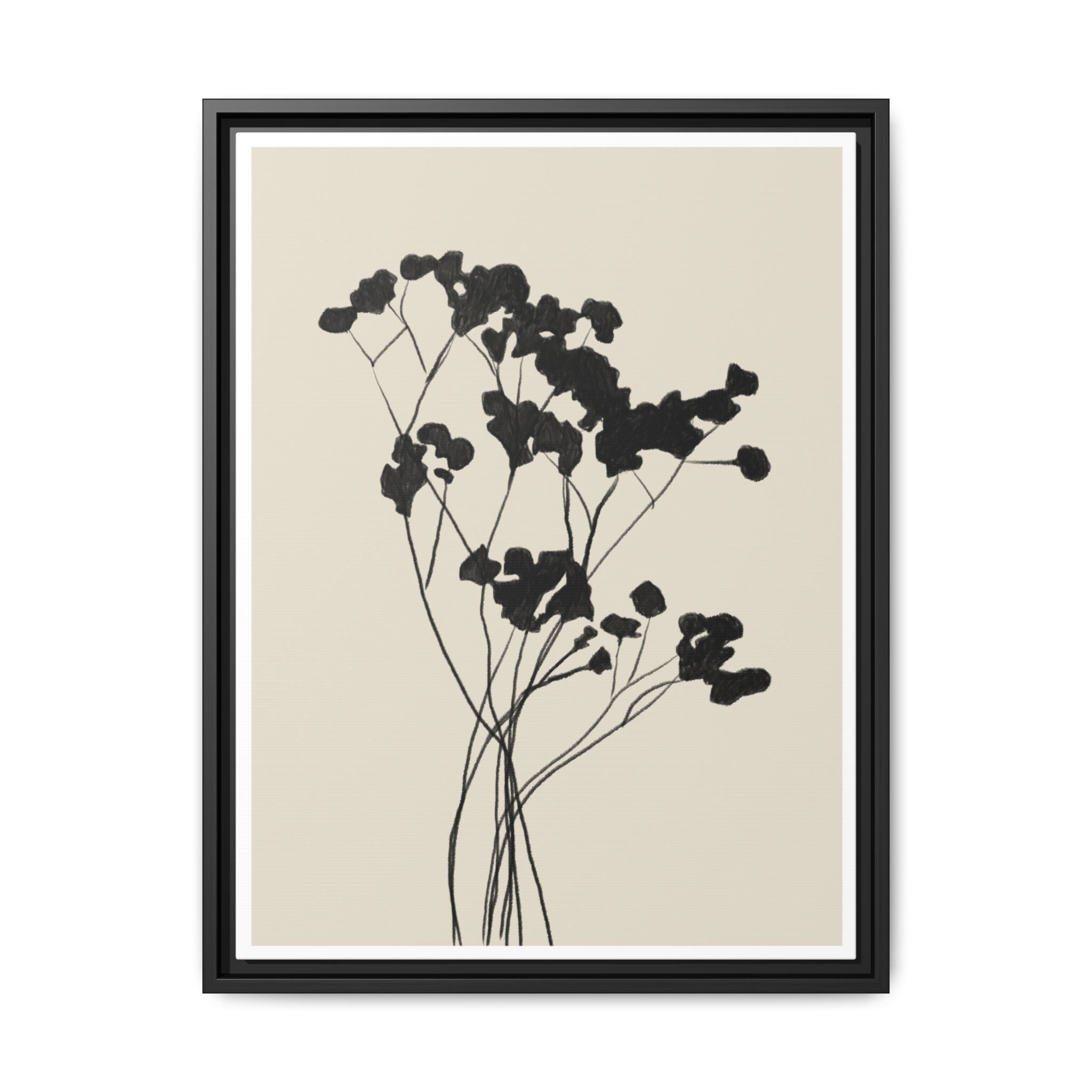 Velvet Bloom Silhouettes - Framed