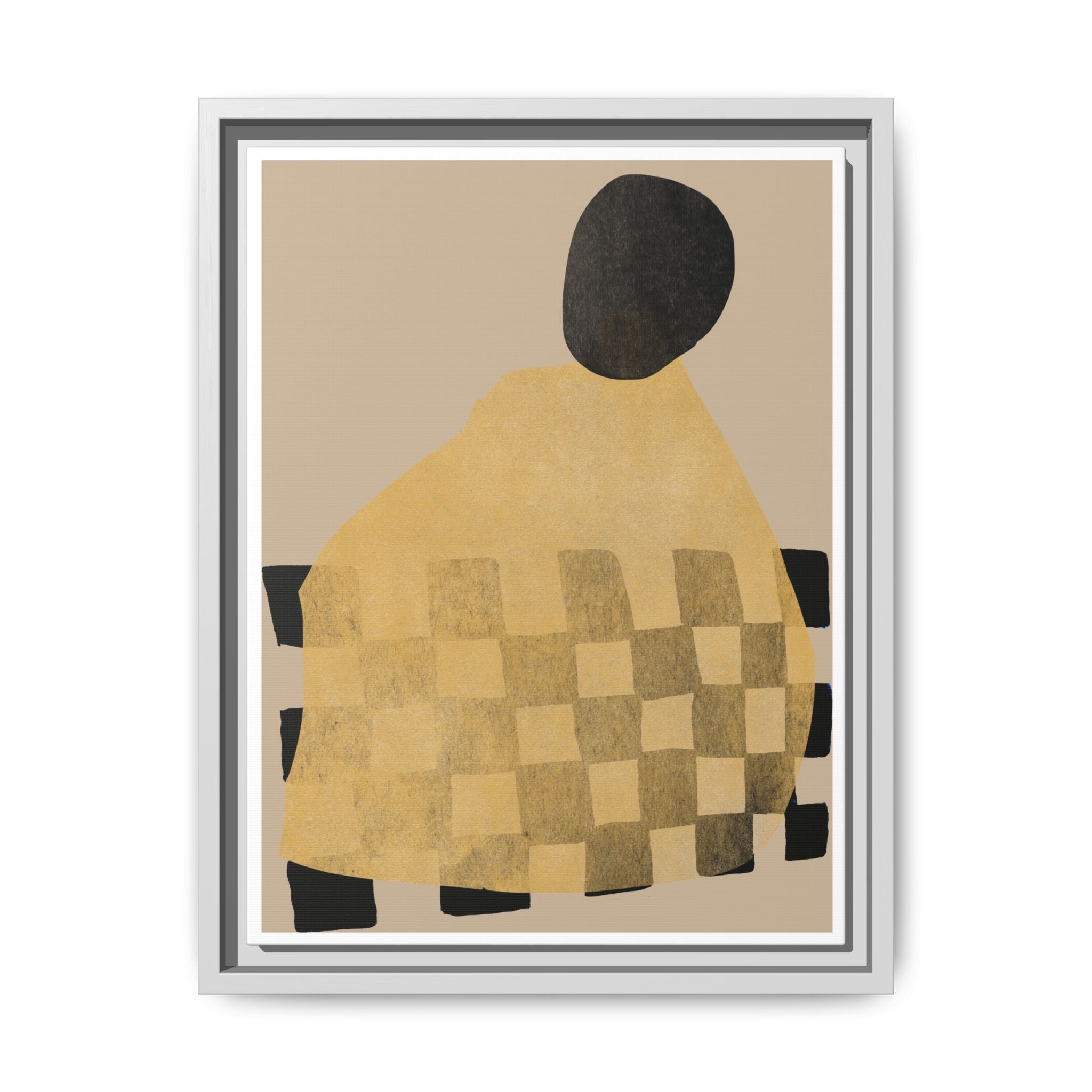 Golden Hearth Pattern Drift - Framed