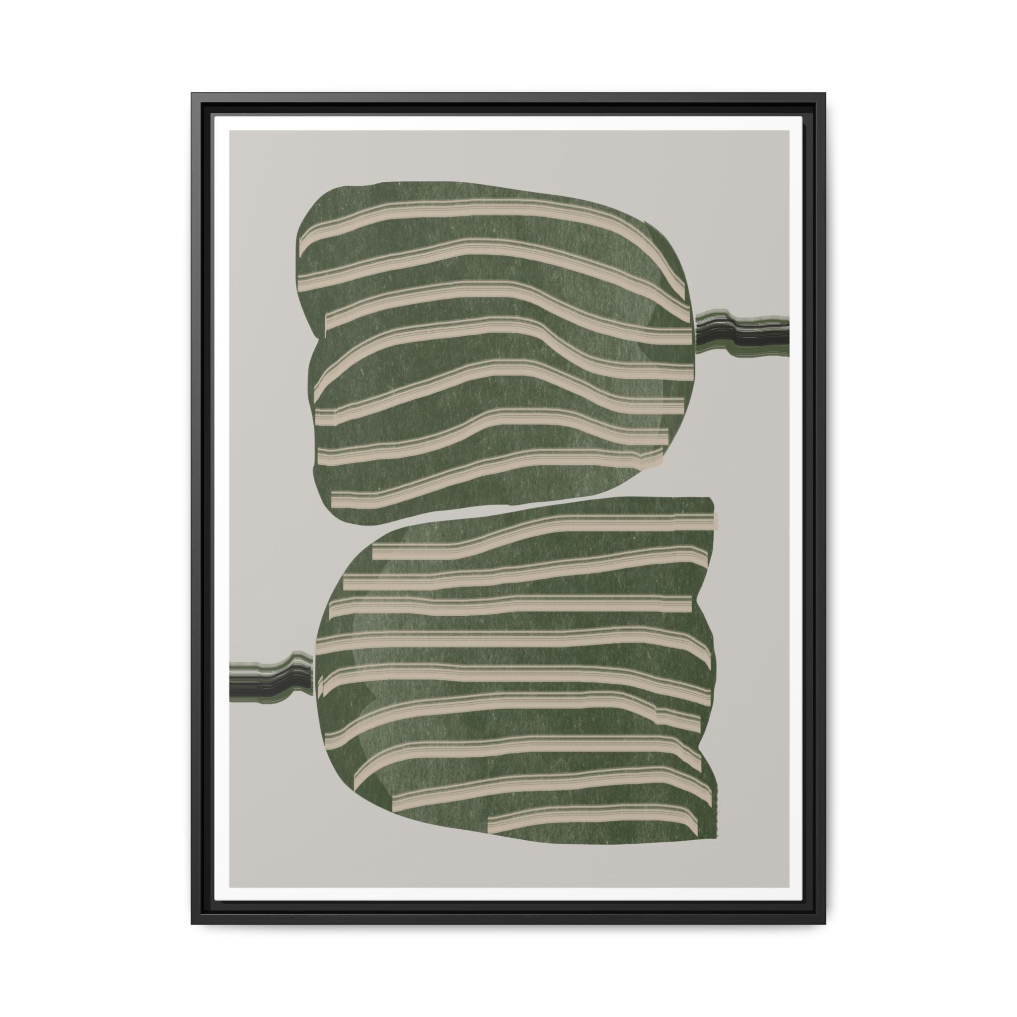 Verdant Echo Layers - Framed