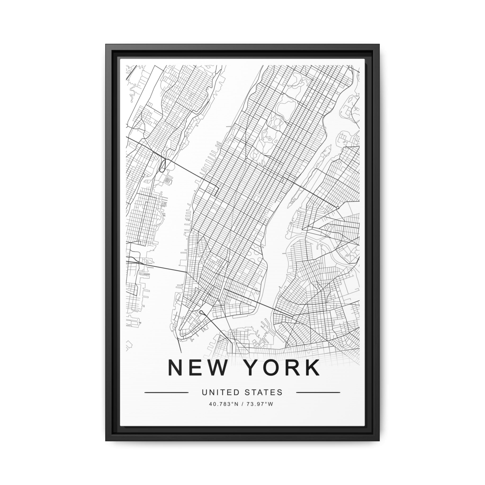 Metropolitan Gridline Reverie - Framed