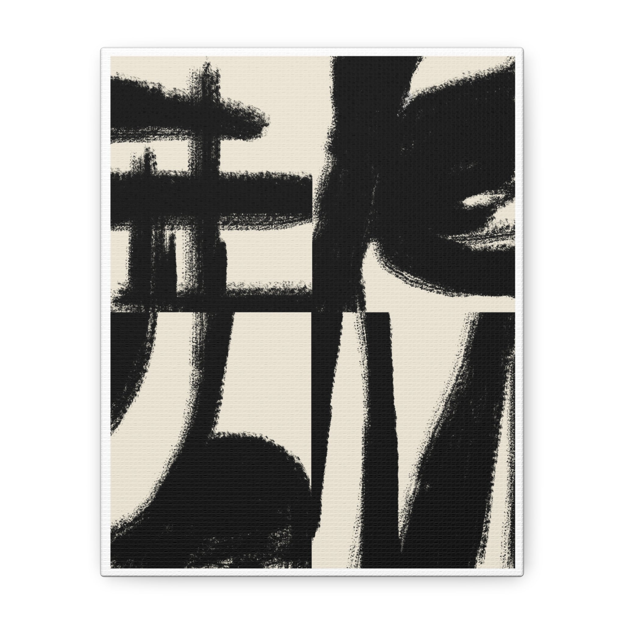 Midnight Gesture Fragments - Canvas