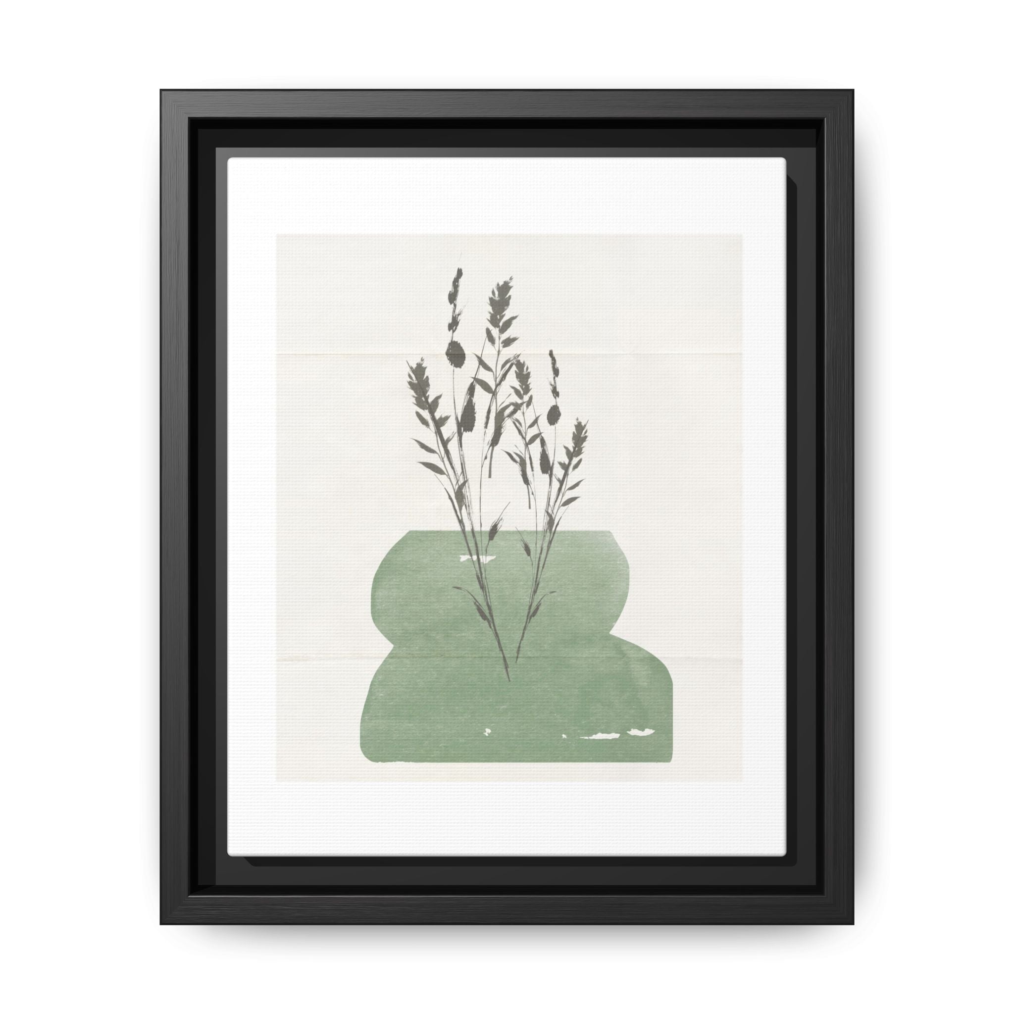 Sage Meadow Silhouette - Framed