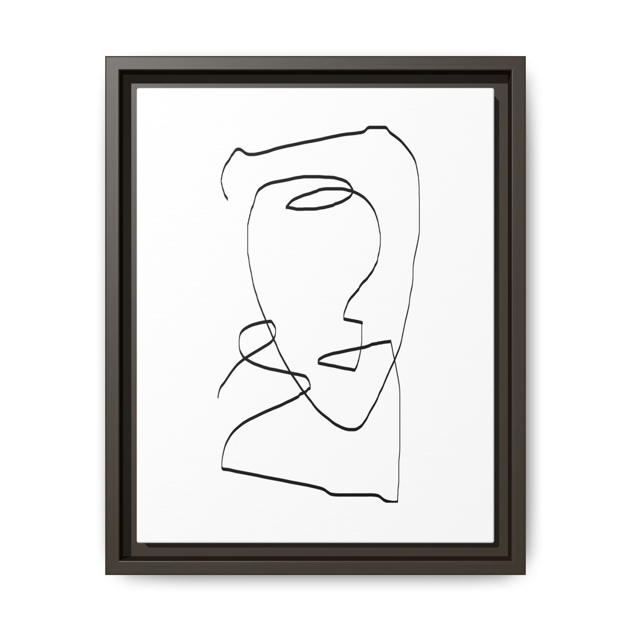 Silent Contour Reverie - Framed