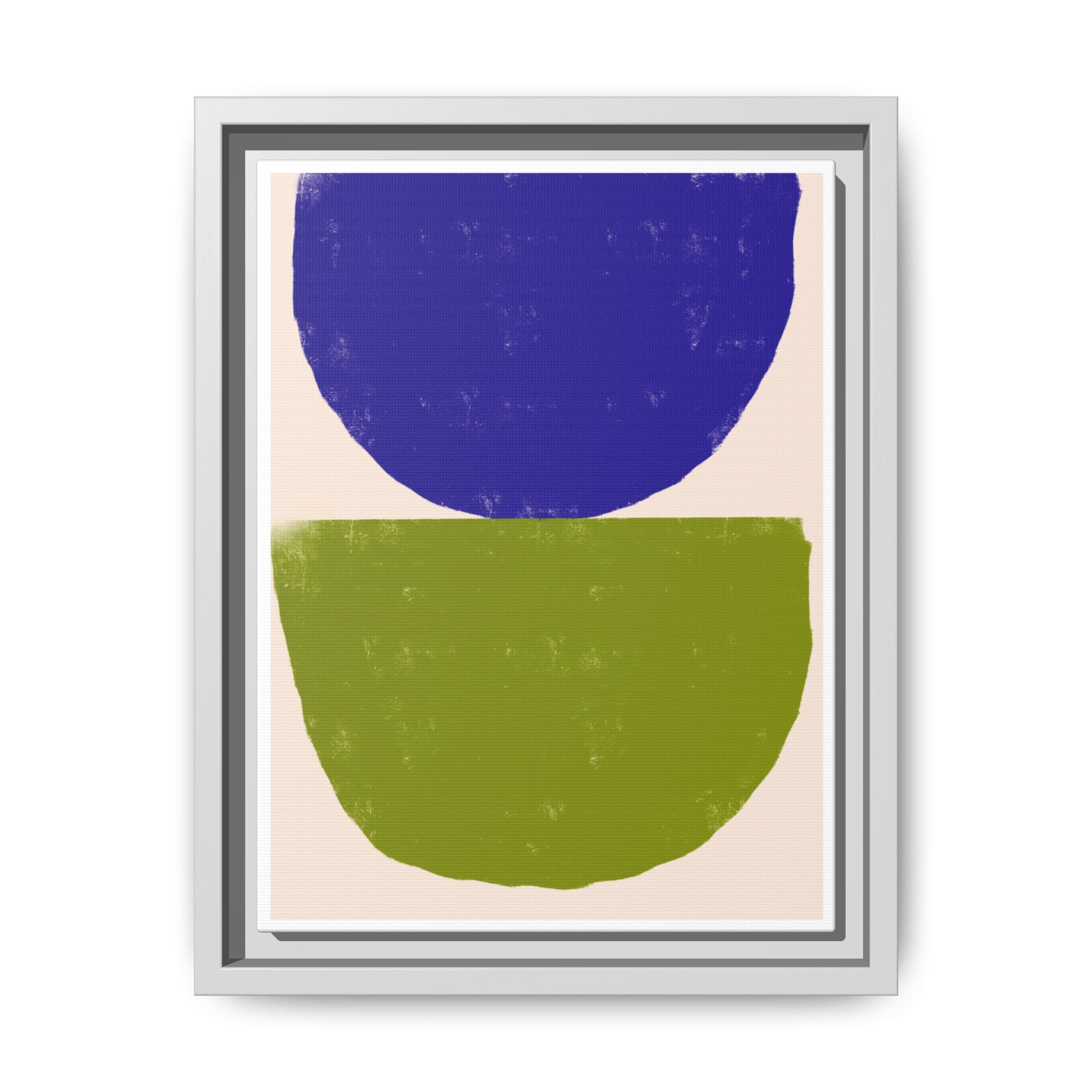 Cobalt Meadow Balance - Framed