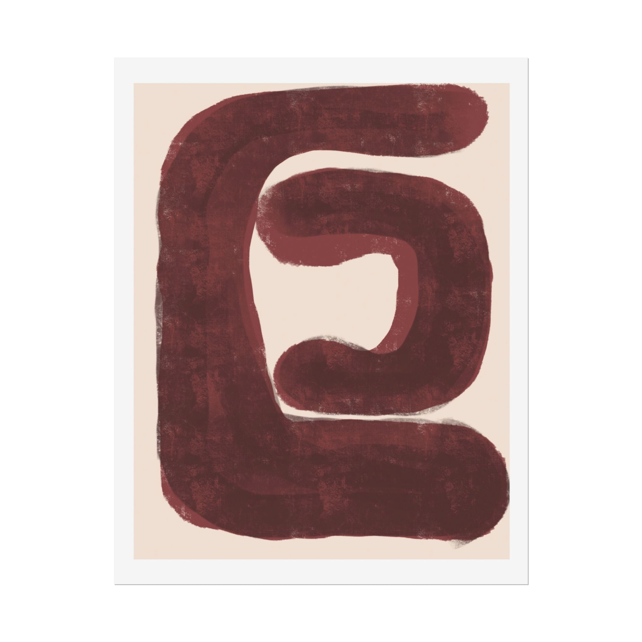 Burgundy Echo Form - Poster