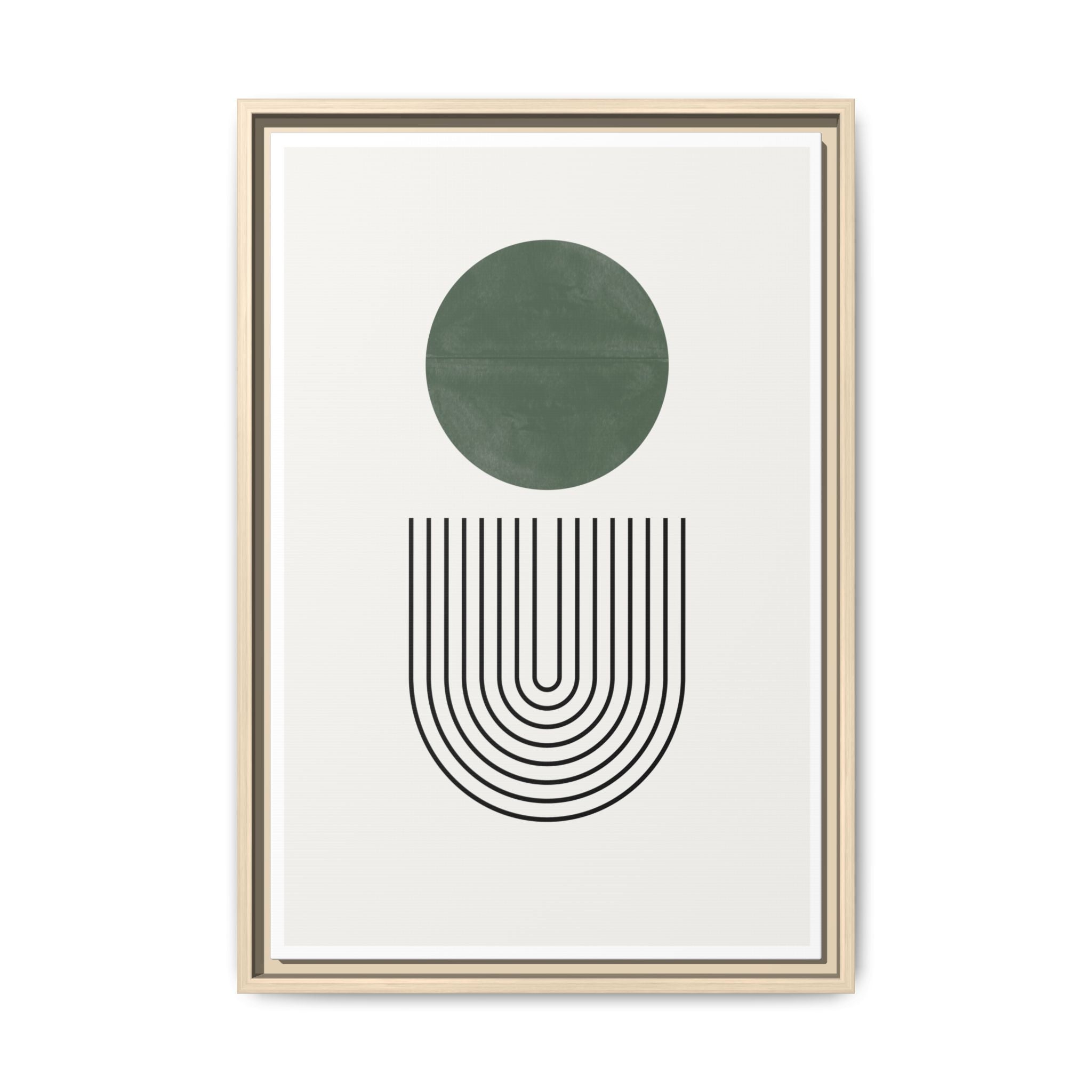Emerald Orbit Pathways - Framed