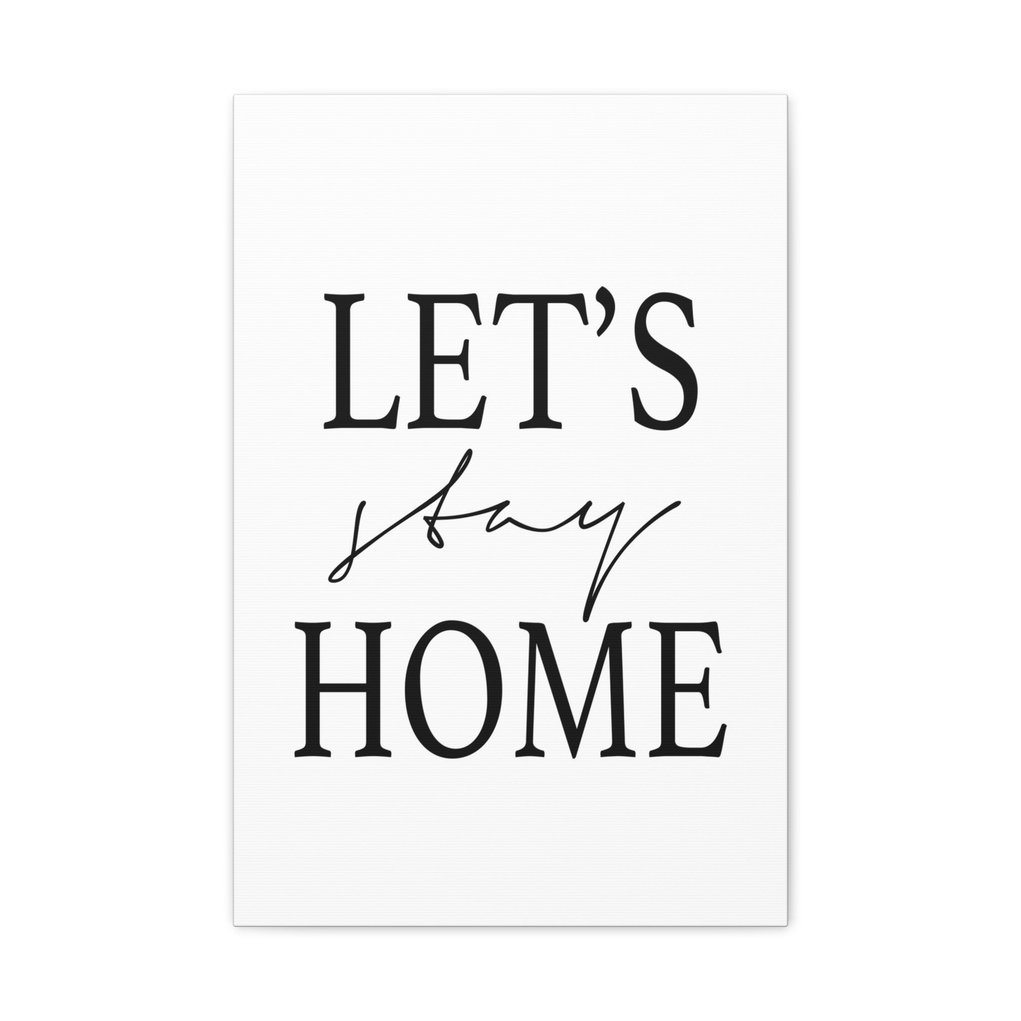 Gentle Haven Typography Glow - Canvas