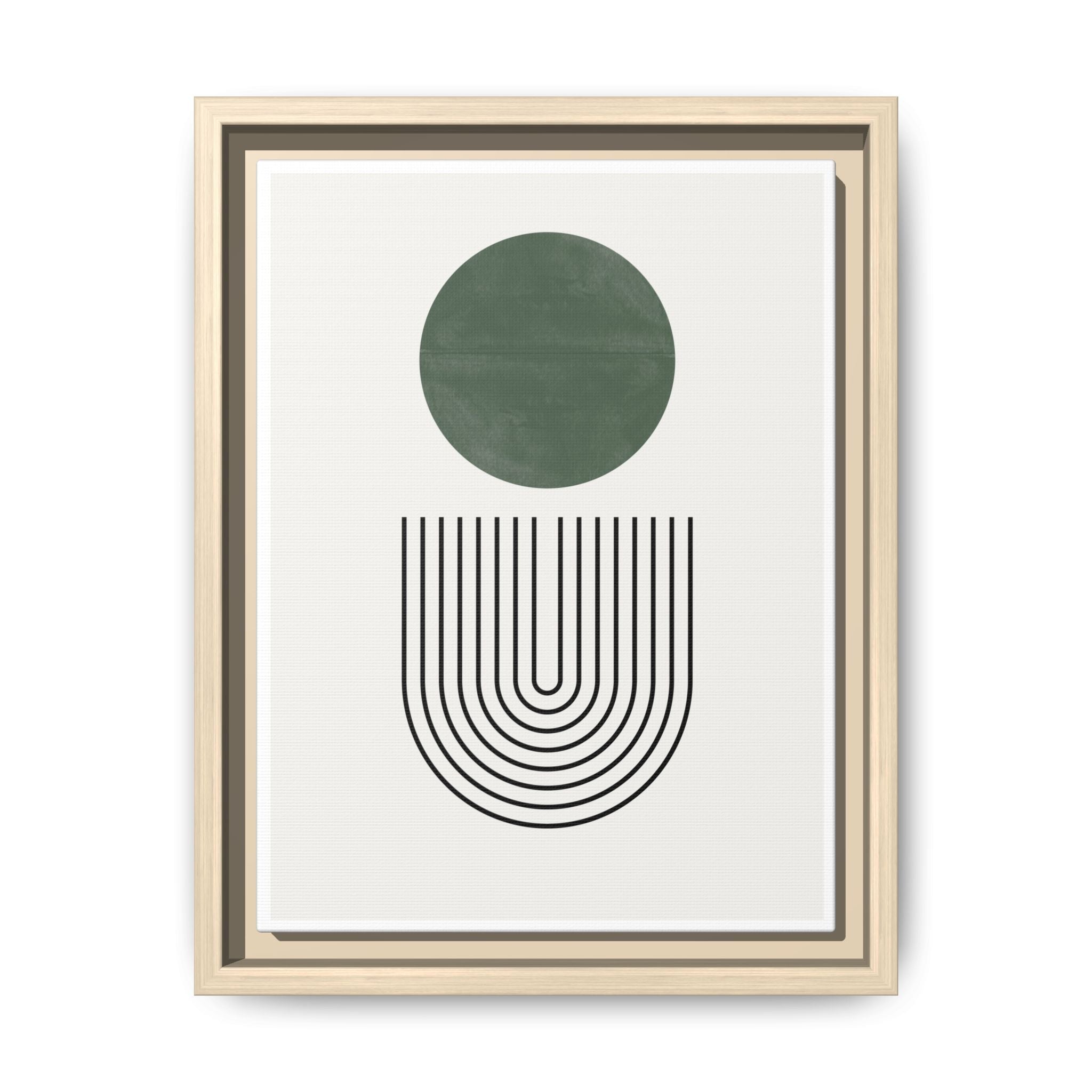 Emerald Orbit Pathways - Framed