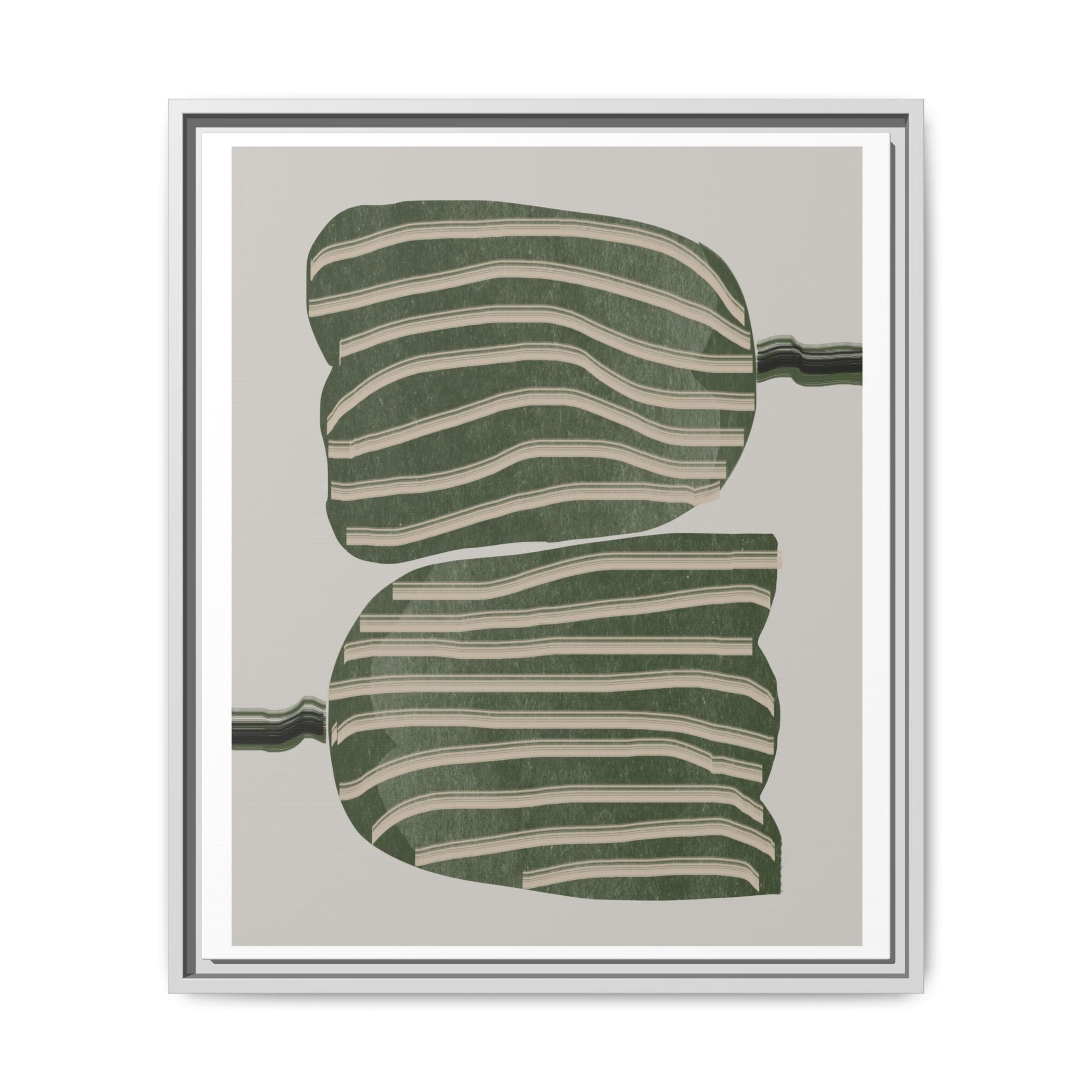Verdant Echo Layers - Framed