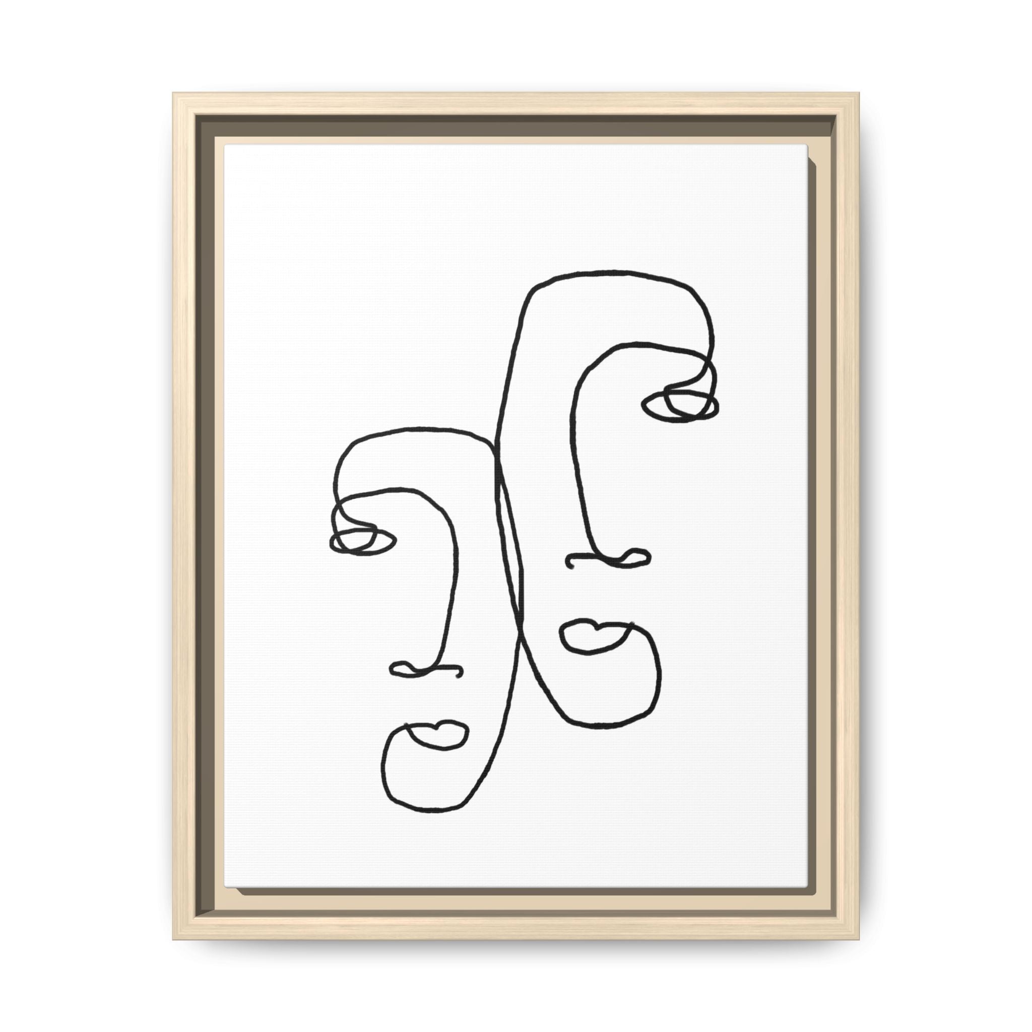 Silent Dual Reflections - Framed