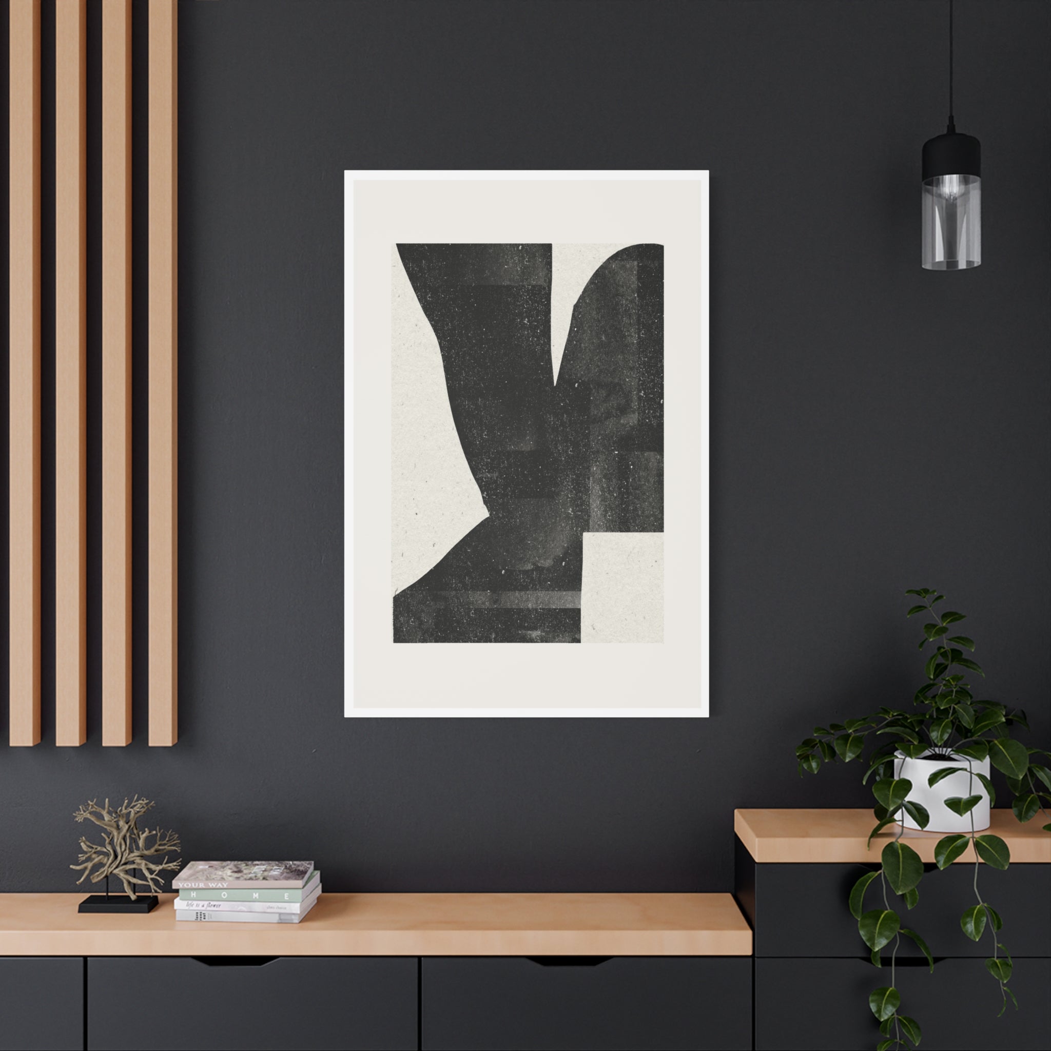 Noir Balance Echoes - Canvas